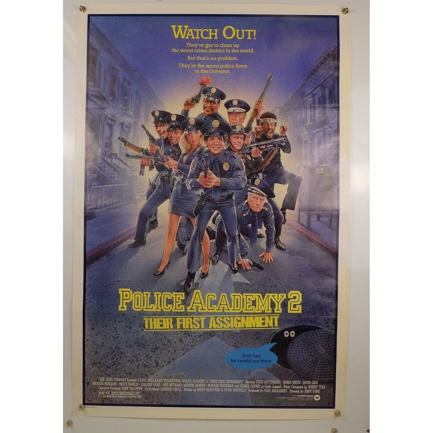 Police Academy 2: Their First Assignment (1985) Original Movie Poster 27x41