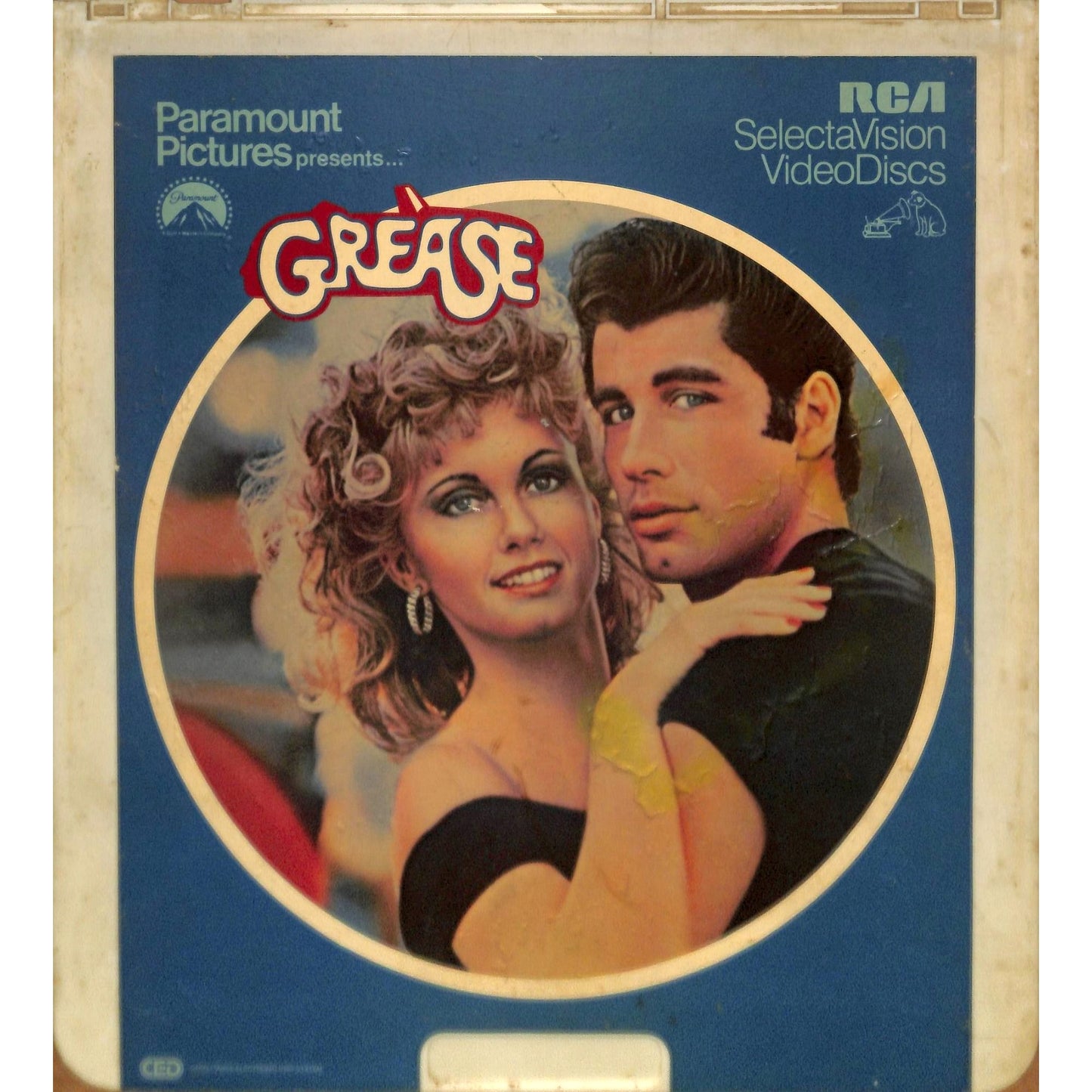Grease (1978) Vintage CED RCA SelectaVision Videodisc TESTEDWORKING