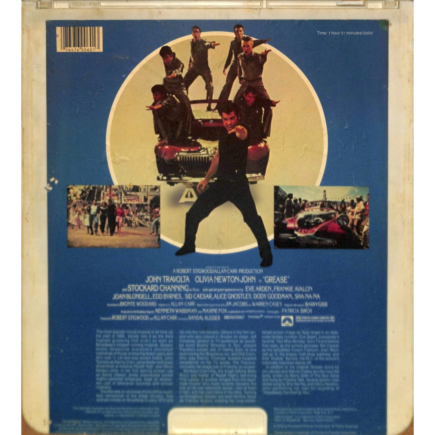 Grease (1978) Vintage CED RCA SelectaVision Videodisc TESTEDWORKING