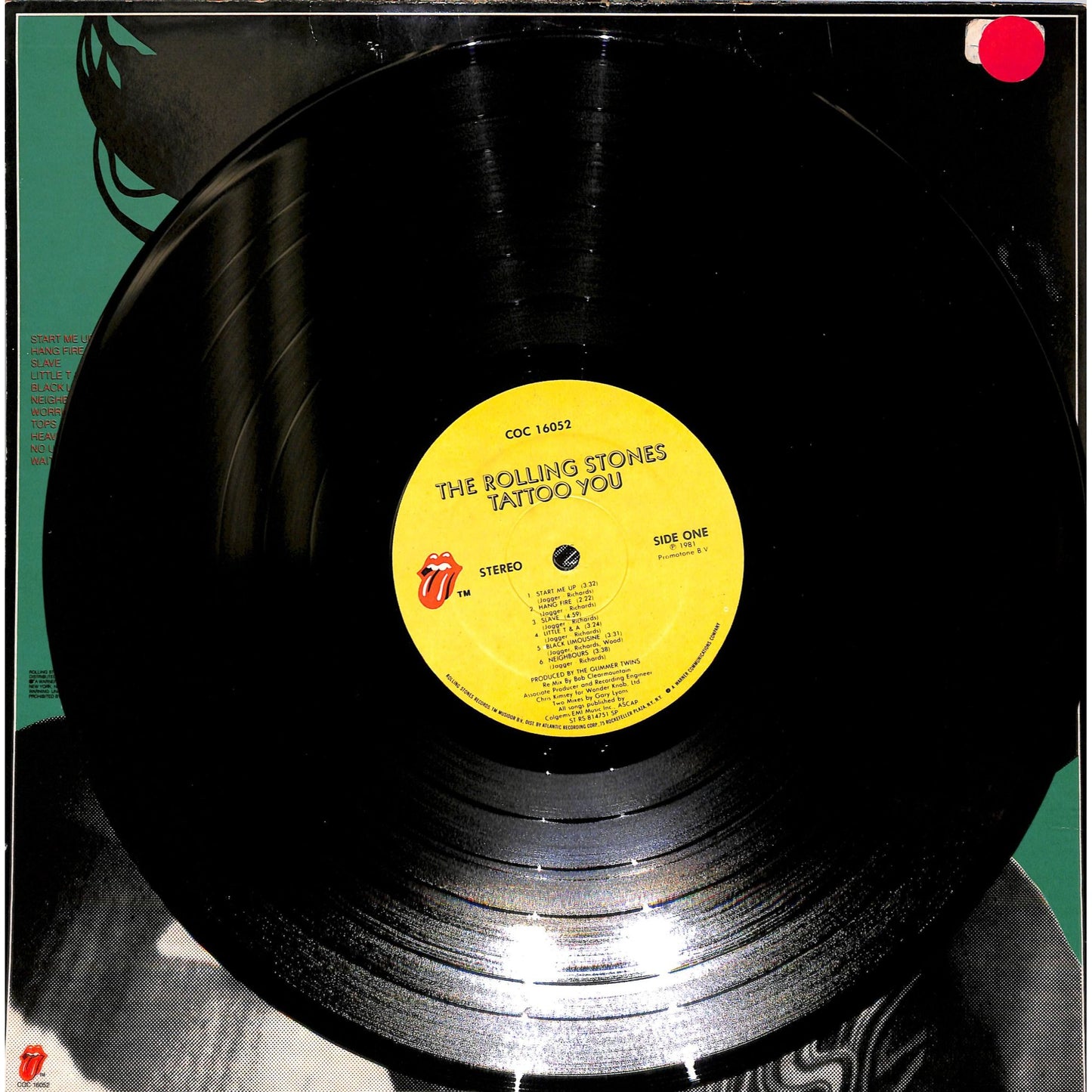 The Rolling Stones - Tattoo You Vinyl Record COC 16052