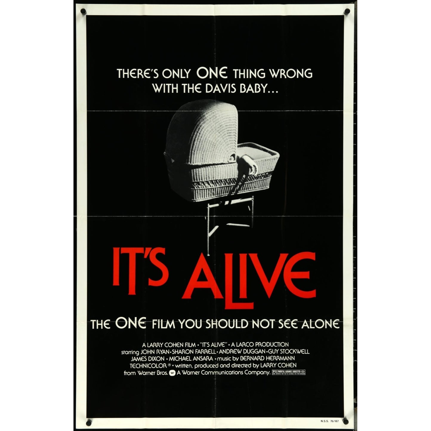 It's Alive (1974) Original Movie Poster Folded 27x41
