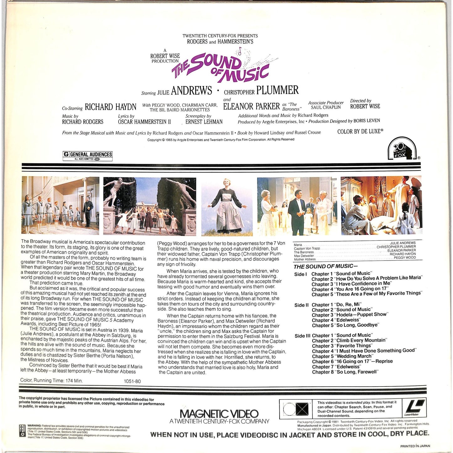 The Sound of Music (1965) Laserdisc