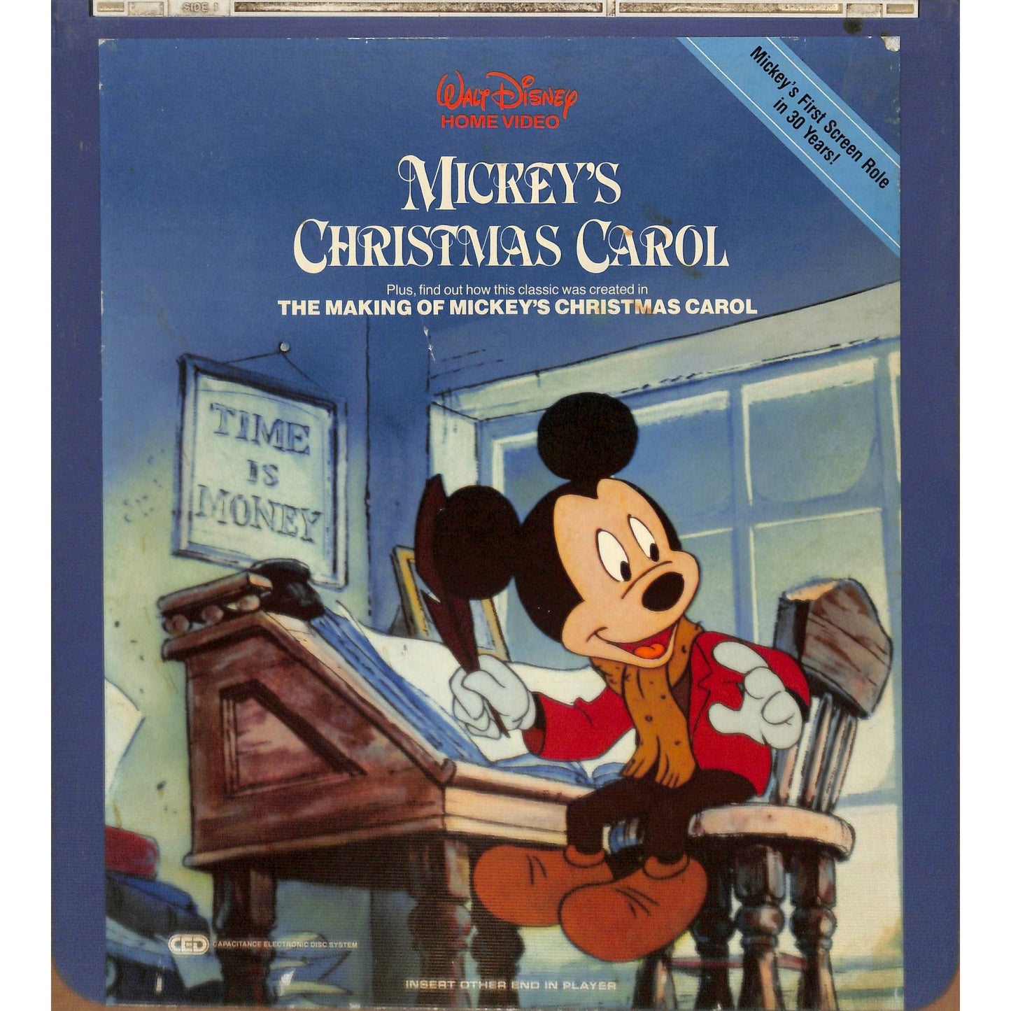 Mickey's Christmas Carol (1983) Vintage CED Videodisc TESTED WORKING
