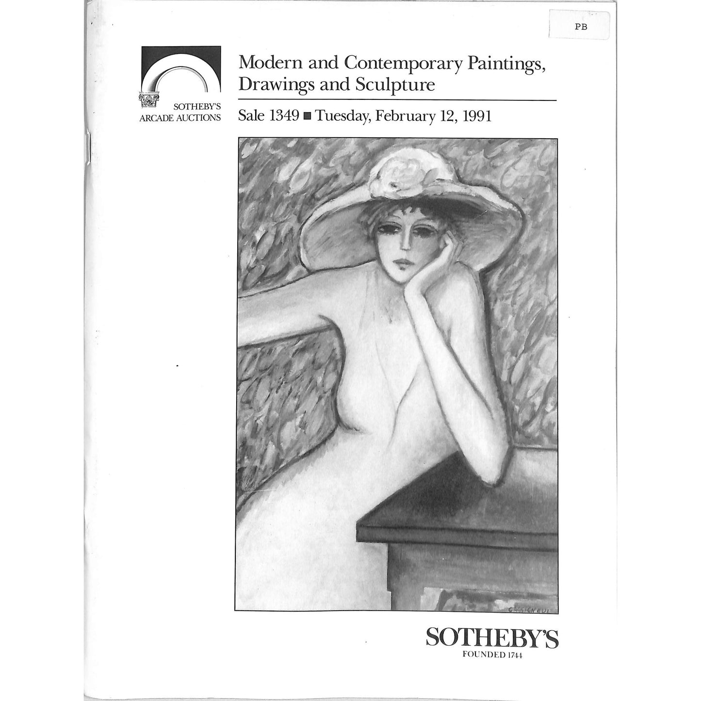 Sotheby's Contemporary Art Auction Catalog February 12, 1991