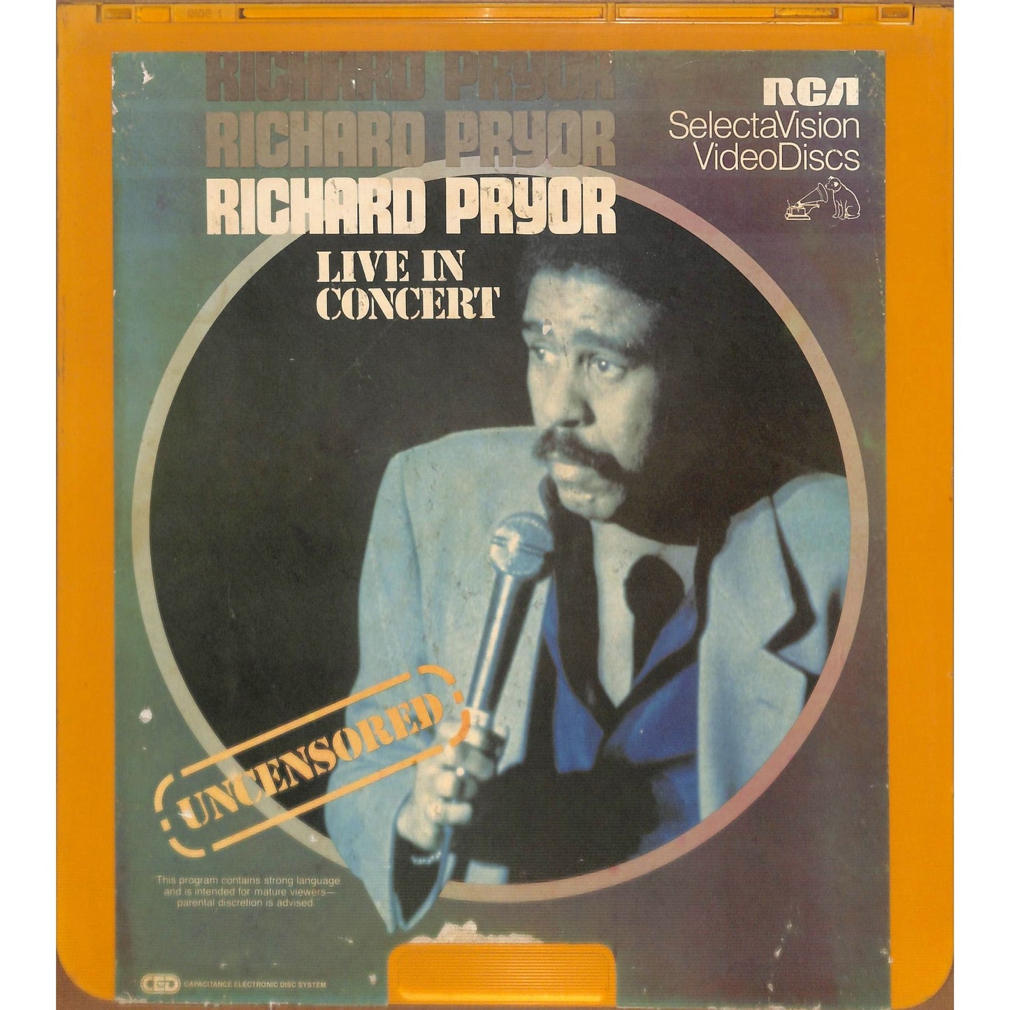 Richard Pryor Live in Concert (1979) Vintage CED Videodisc TESTED WORKING