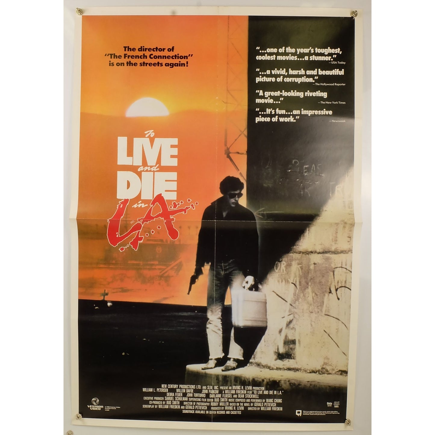 To Live and Die in L.A. (1985) Original Movie Poster 27x40