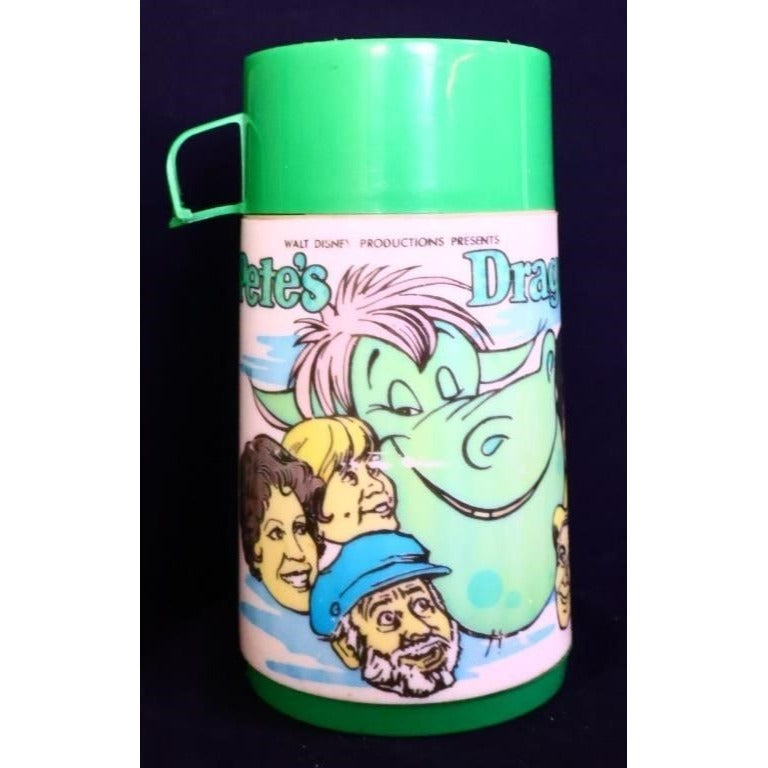 Vintage metal Pete's Dragon lunchbox w/ thermos