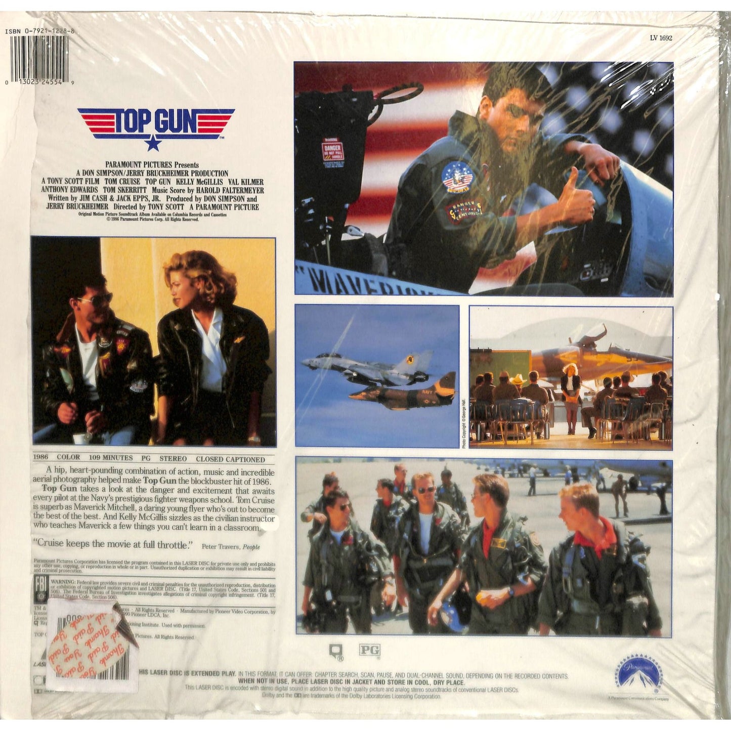 Top Gun (1986) Laserdisc
