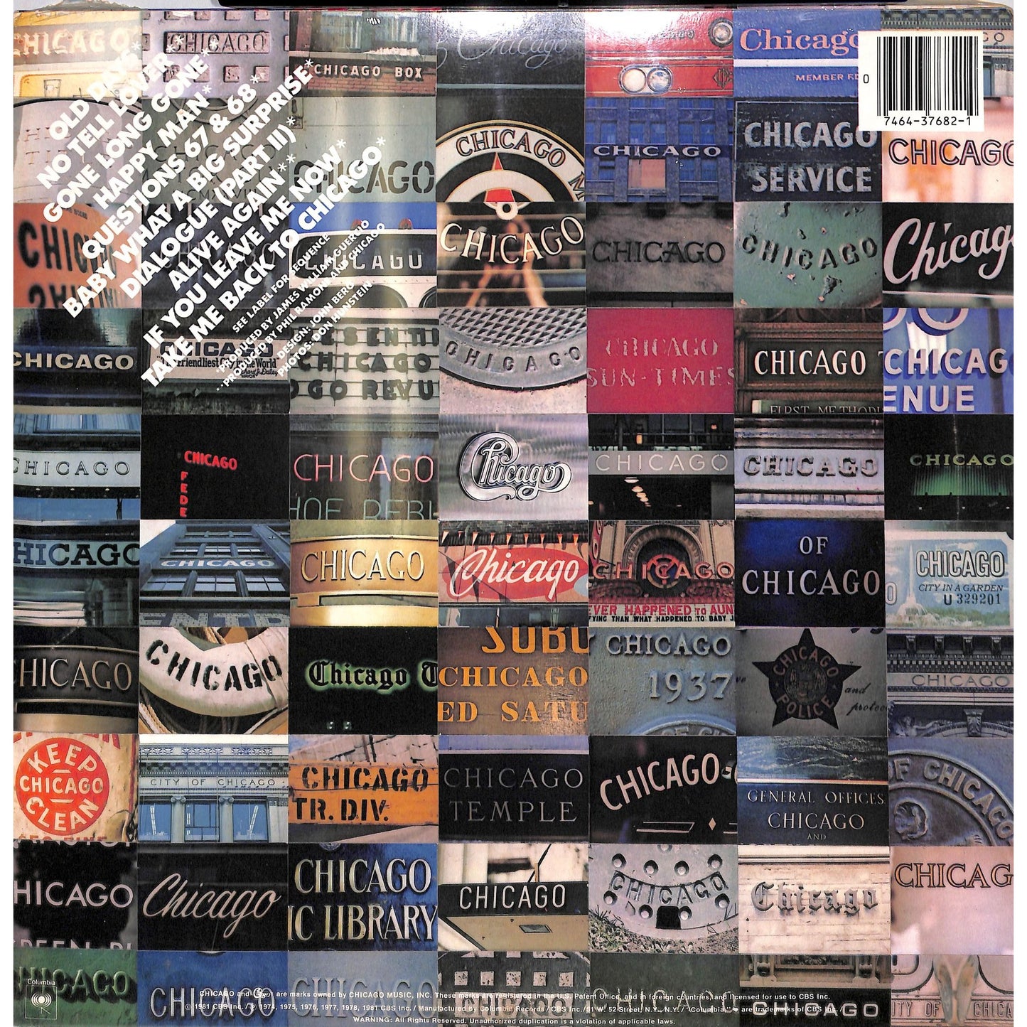 Chicago - Greatest Hits, Volume Two Vinyl Record FC 37682