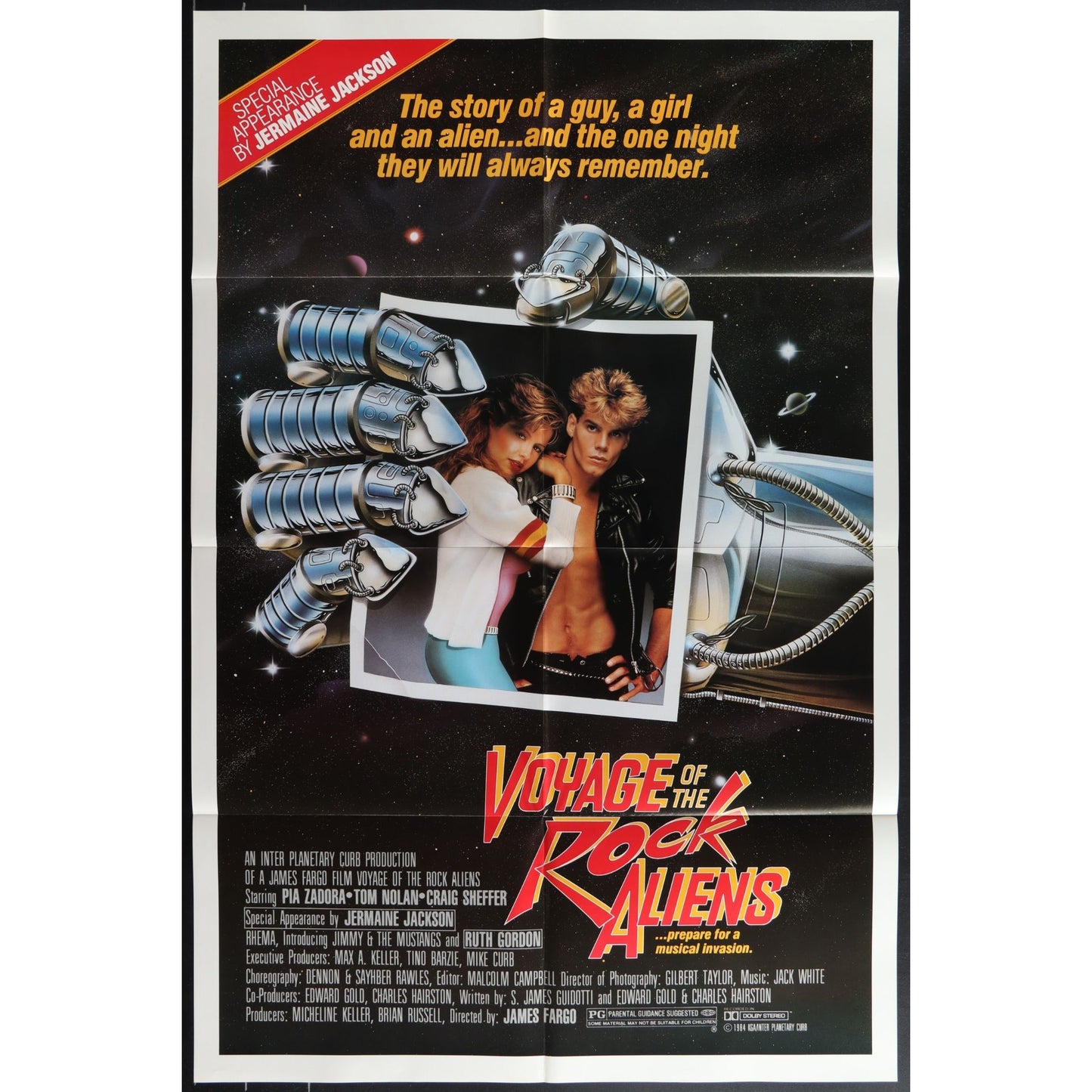Voyage of the Rock Aliens (1984) Original Movie Poster Folded 27x41