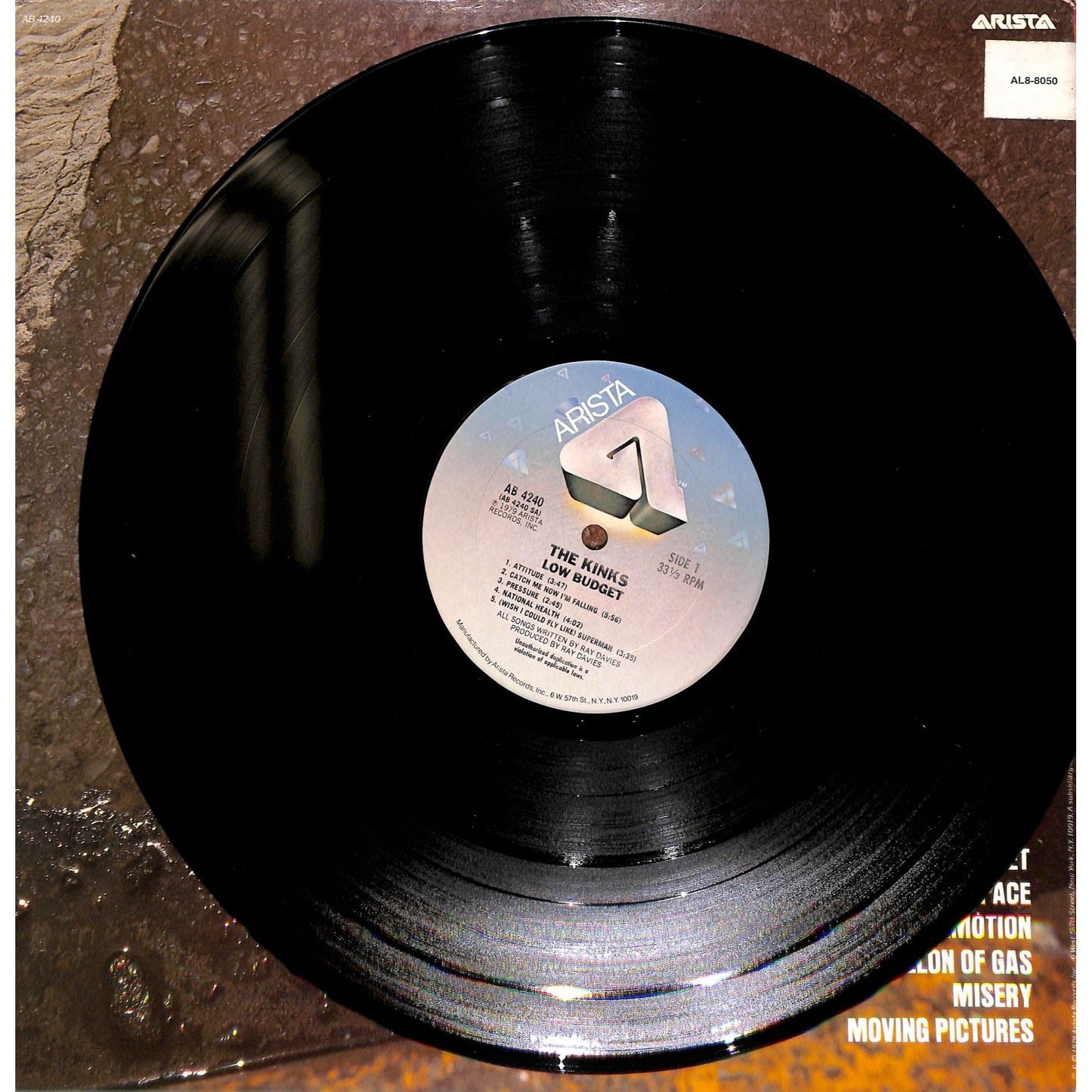 The Kinks - Low Budget Vinyl Record AL8-8050
