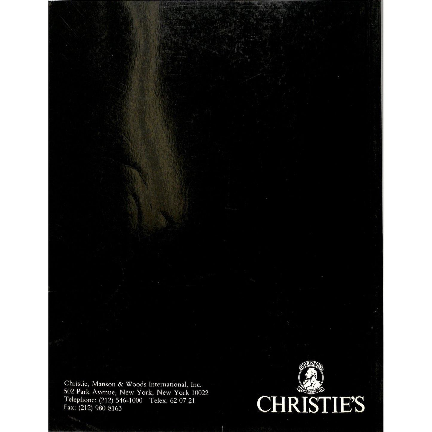 Christie's Contemporary Art Part 2 Auction Catalog May 8, 1990
