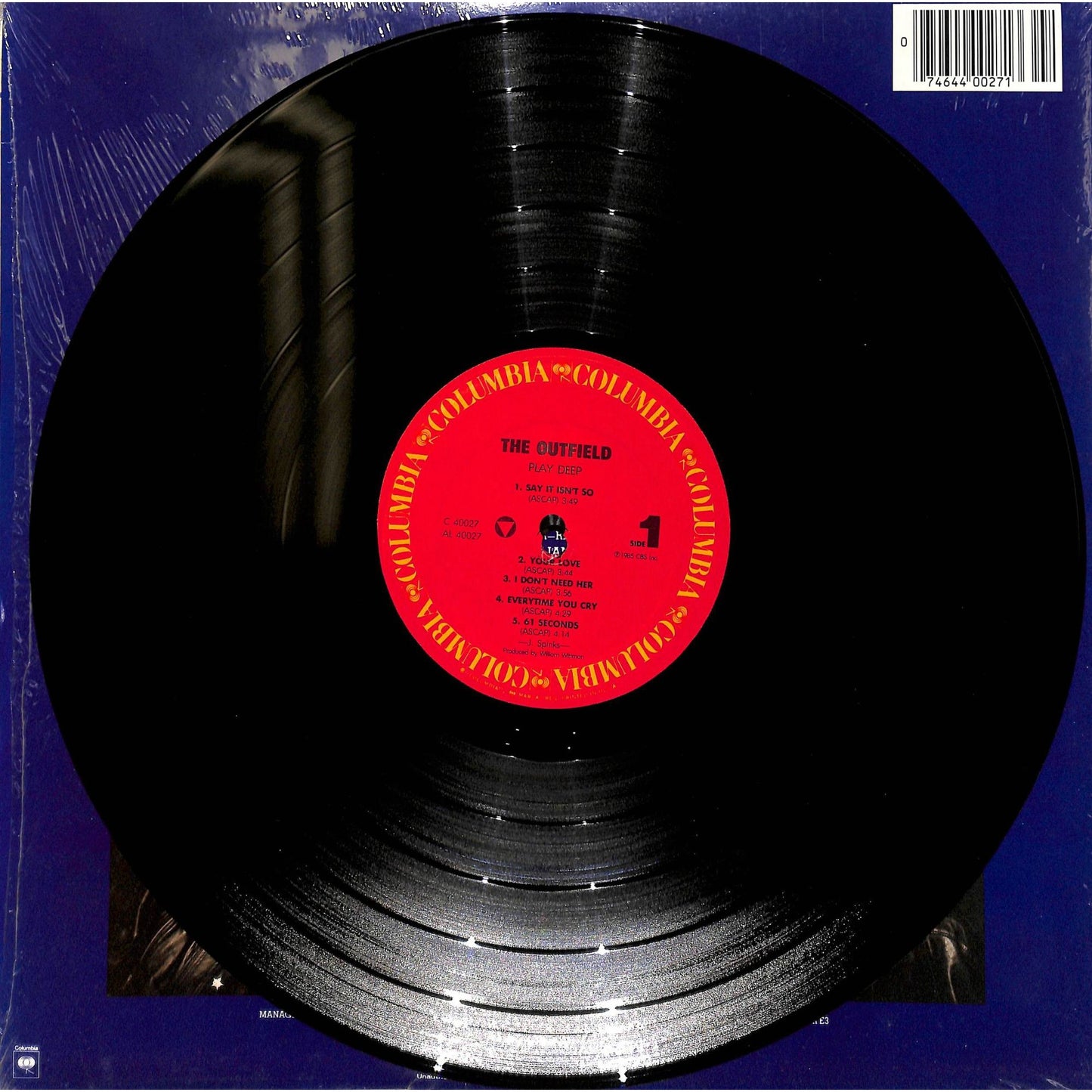 The Outfield - Play Deep Vinyl Record C 40027