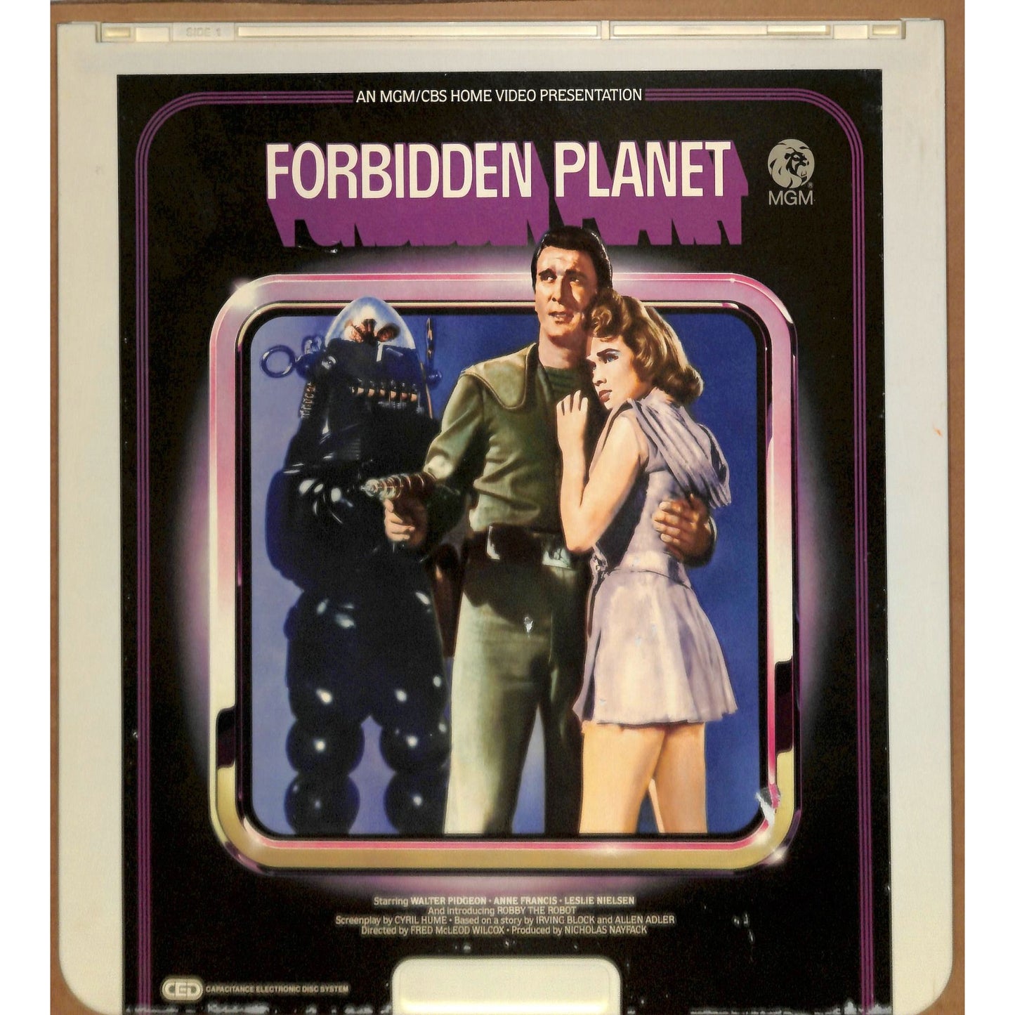 Forbidden Planet (1956) Vintage CED Videodisc TESTED WORKING