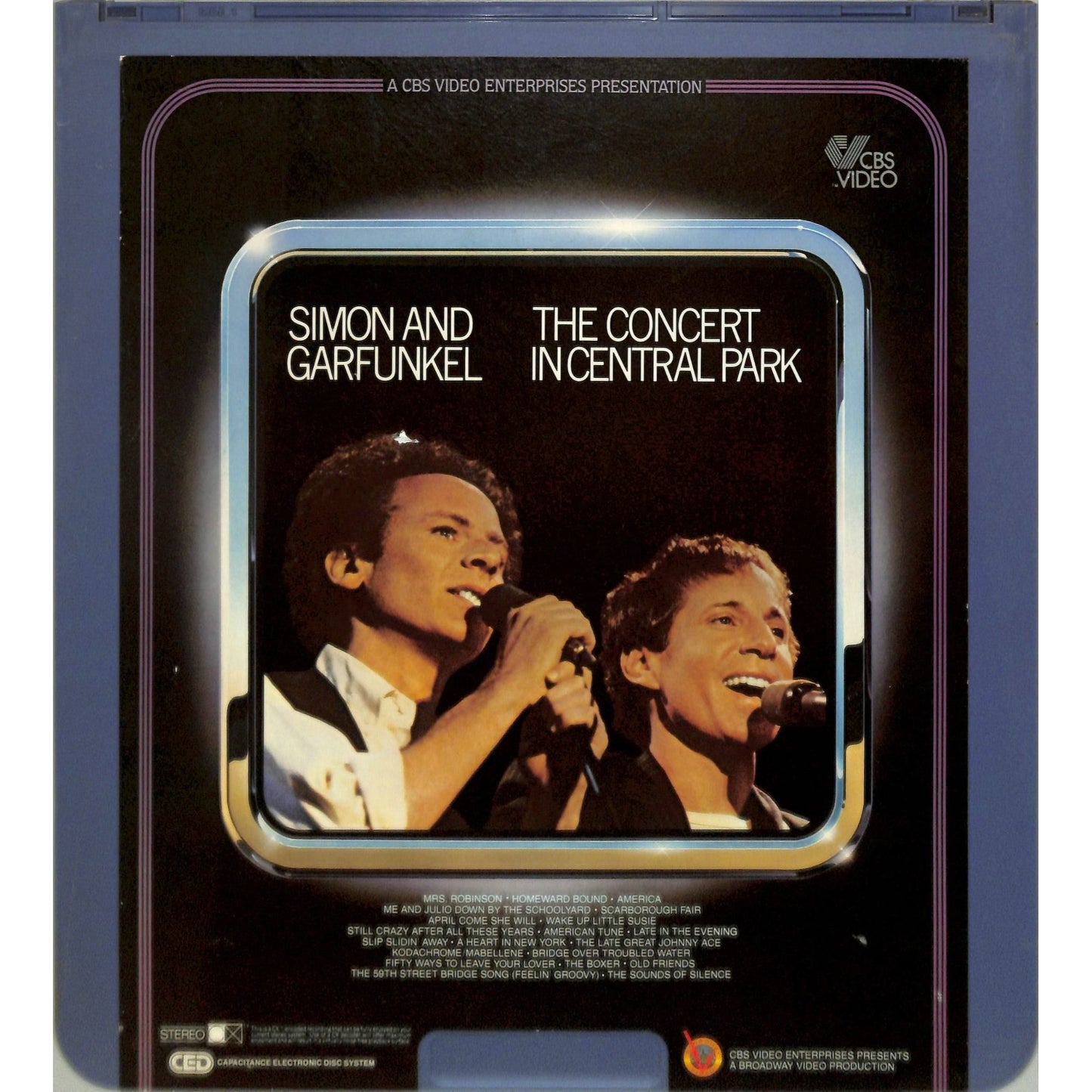 Simon & Garfunkel's Concert in Central Park (1981) CED Videodisc TESTED WORKING