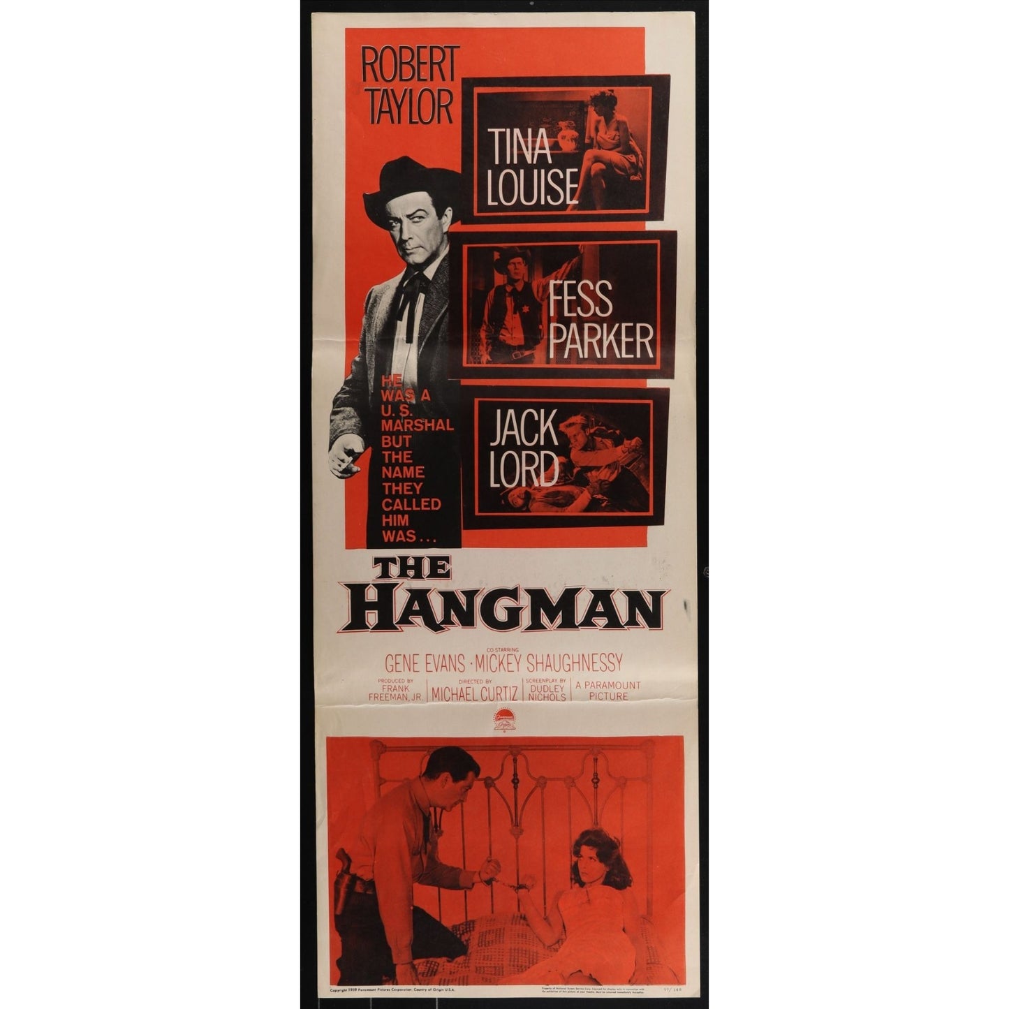 The Hangman (1959) Original Movie Poster 14x36