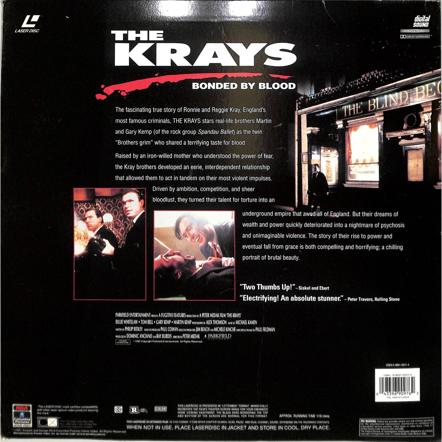 The Krays (1990) Laserdisc