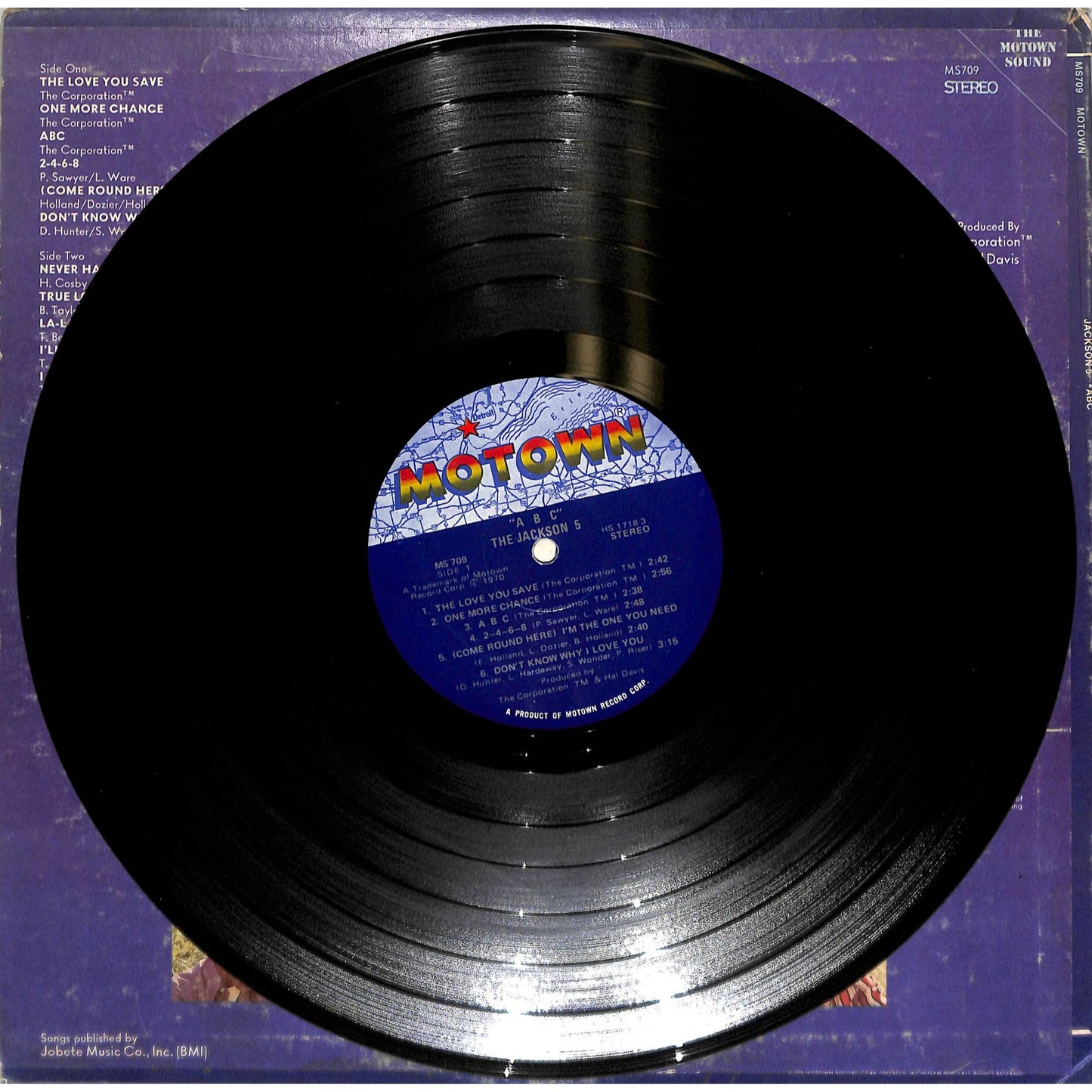 The Jackson 5 - ABC (1970 Indianapolis Pressing) Vinyl Record MS 709