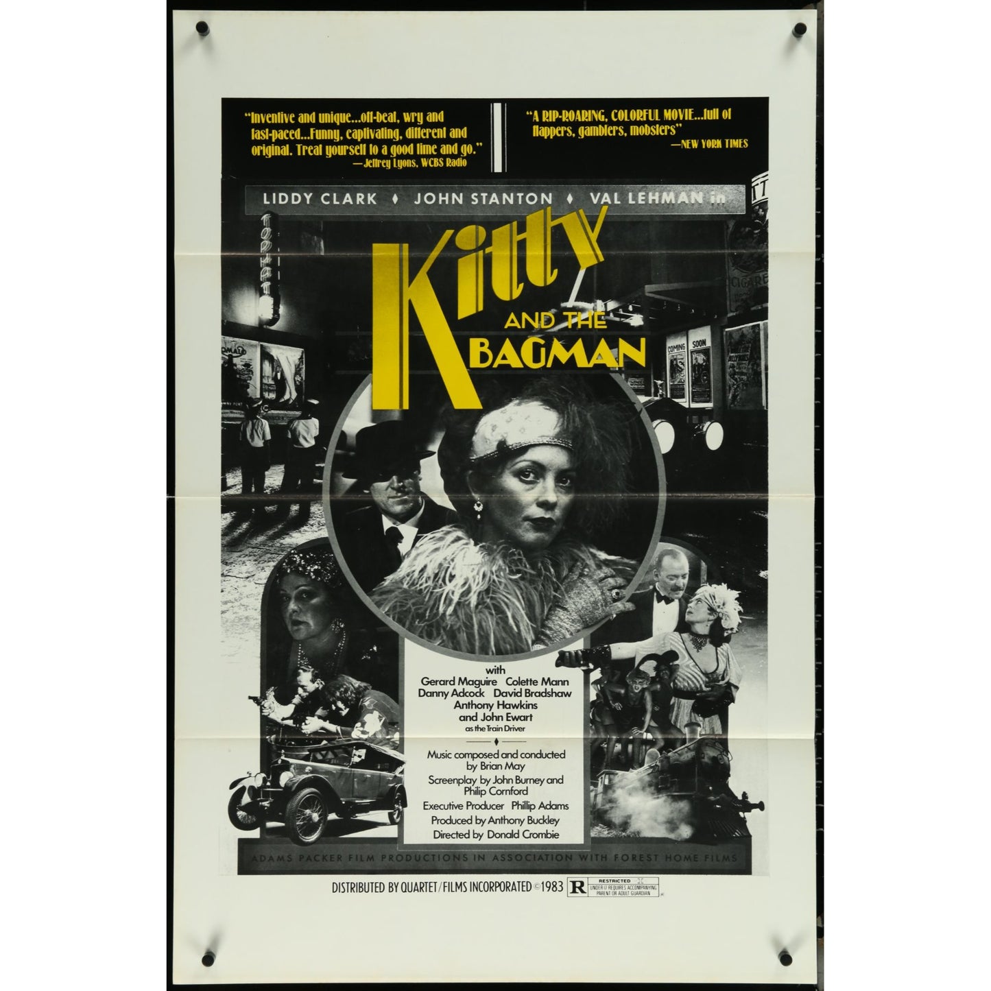 Kitty and the Bagman (1983) Original movie Poster Folded 27x41 EM8-524