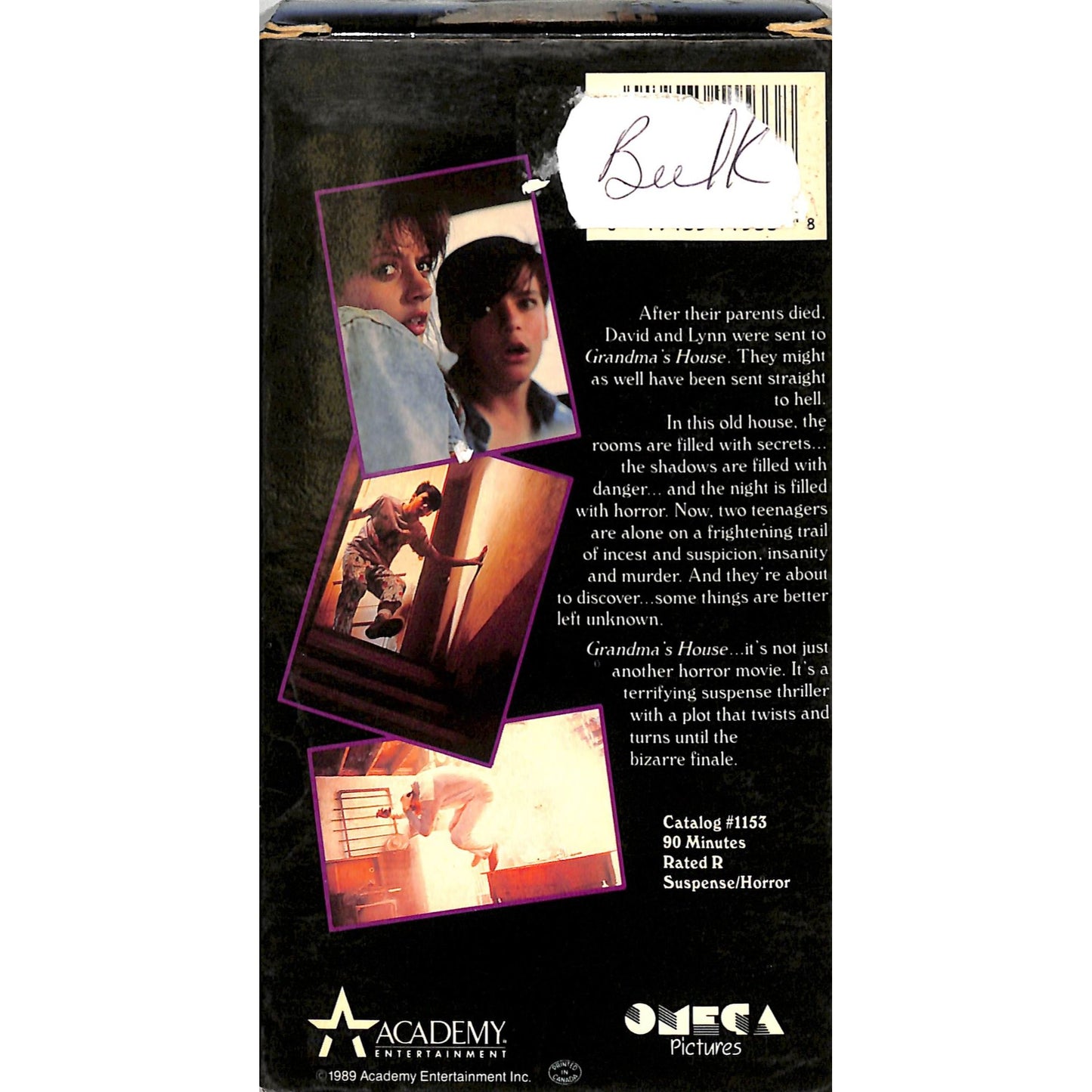 Grandma's House (1988) VHS Tape Good condition
