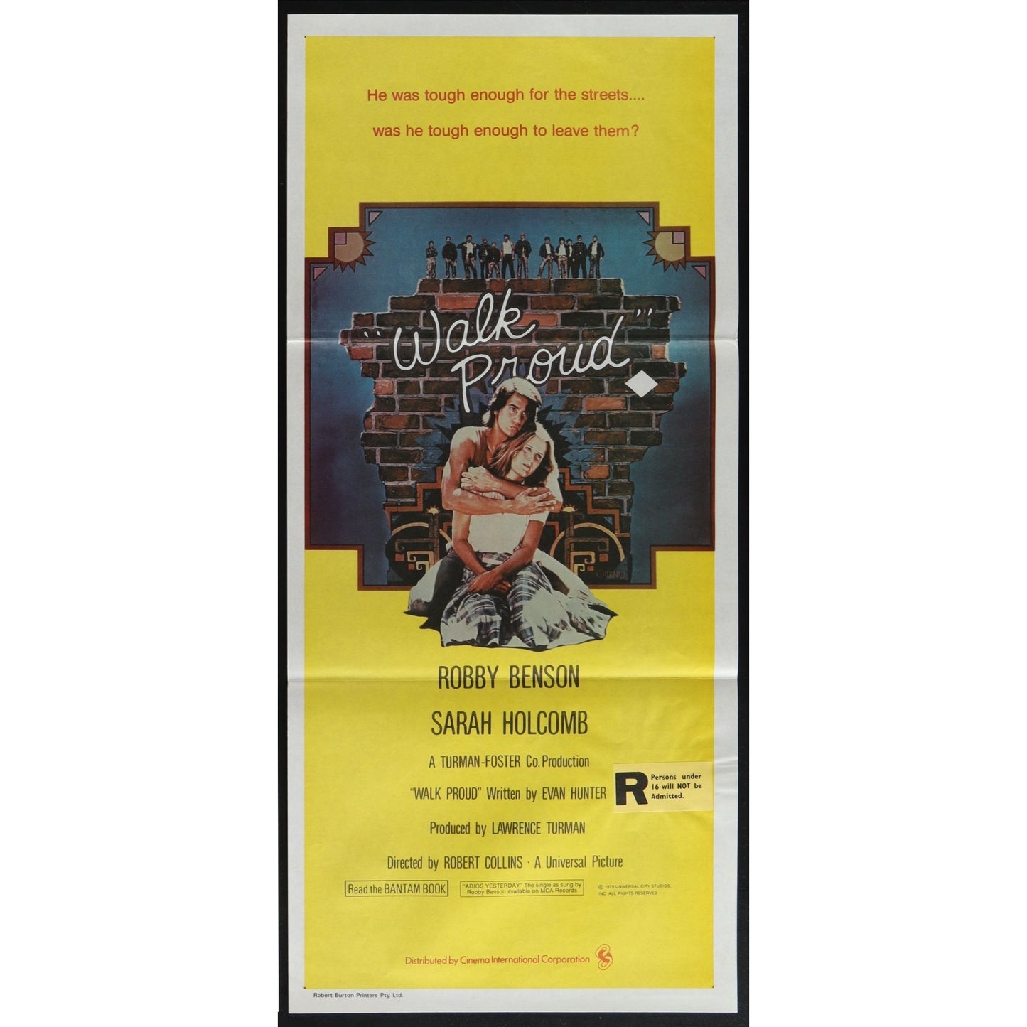 Walk Proud (1979) Original Australian Daybill Poster Folded 13x30