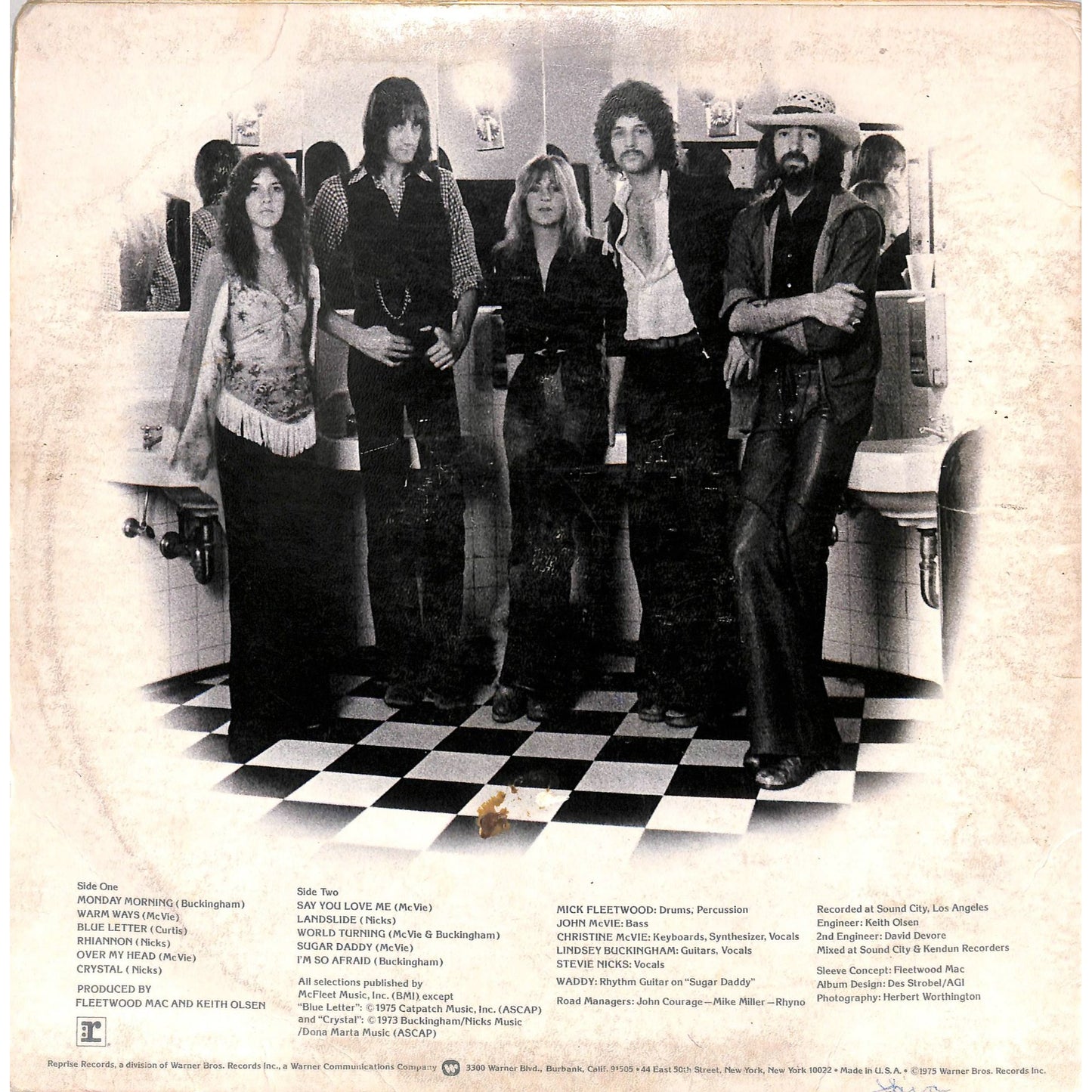 Fleetwood Mac Self-Titled Vinyl Record MS 2225