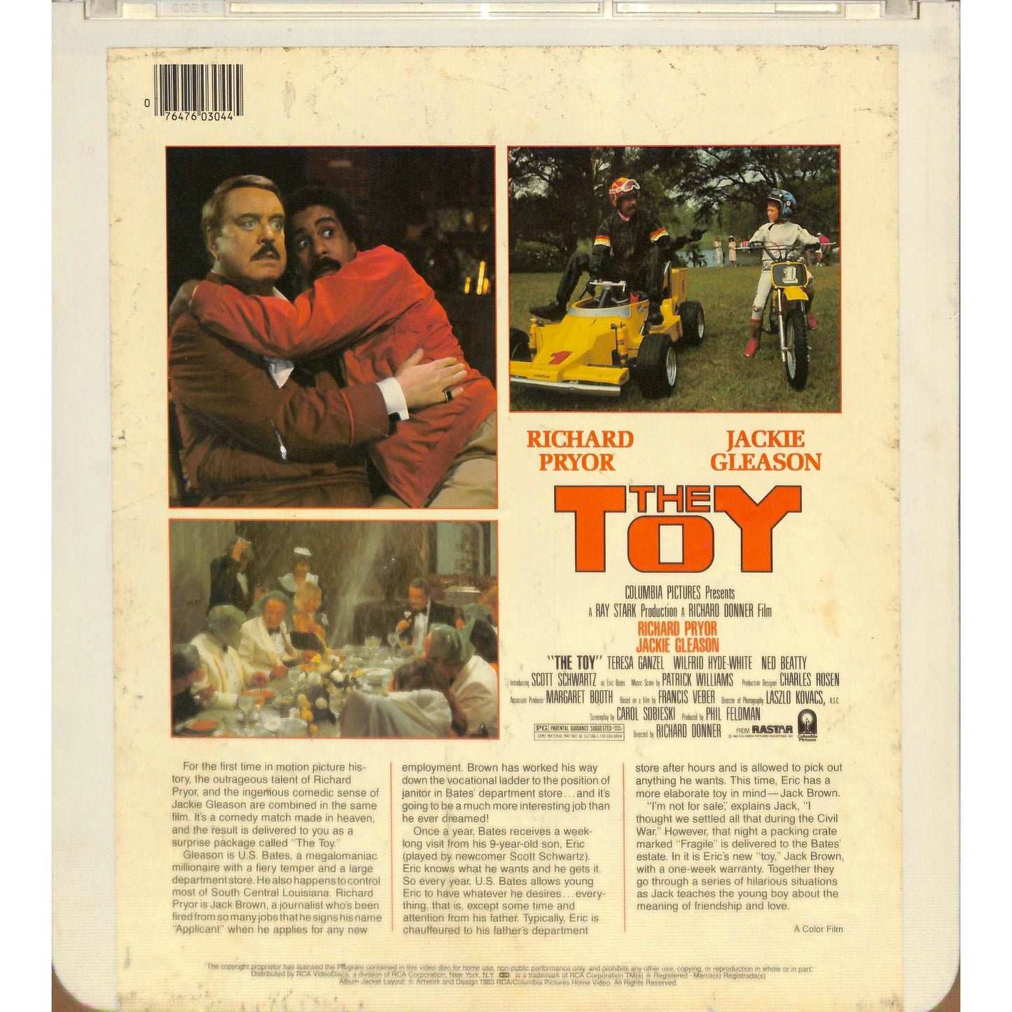 The Toy (1982) Vintage CED Videodisc TESTED WORKING
