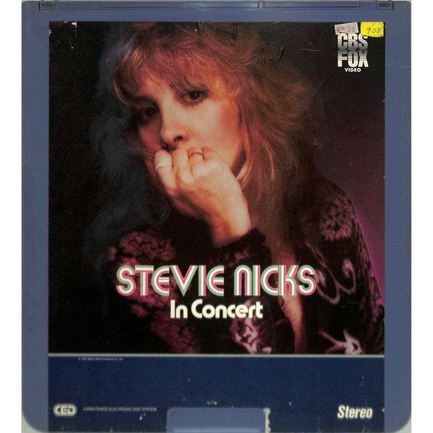 Stevie Nicks in Concert (1982) Vintage CED Videodisc TESTED WORKING