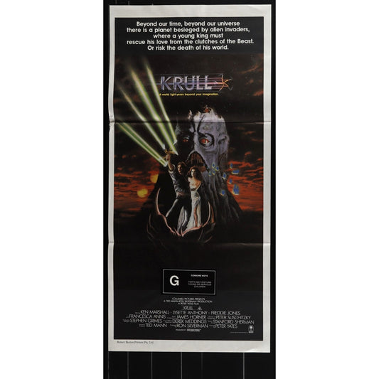 Krull (1983) Original Australian Daybill Movie Poster