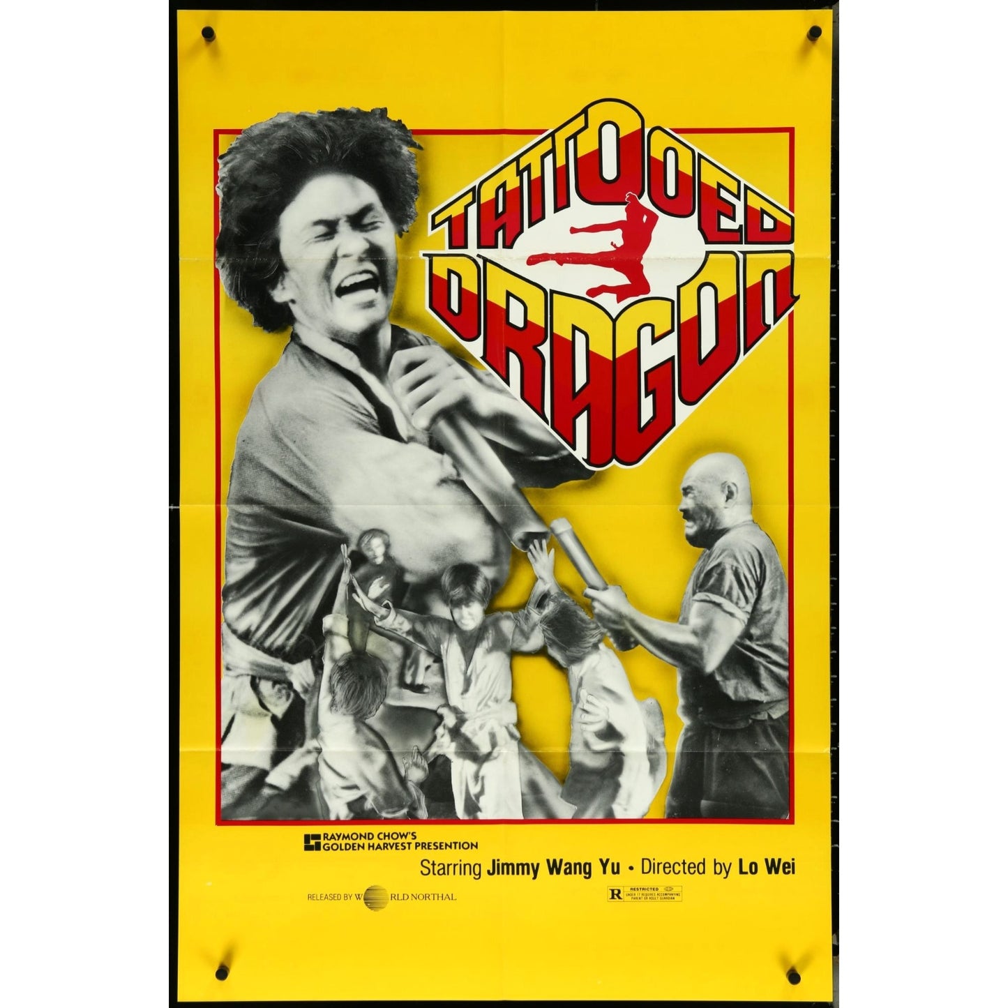 Tattooed Dragon (1973) Original Movie Poster Folded 27x41