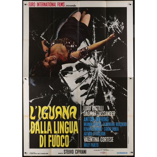 L'iguana dalla lingua di fuoco (1971) Original Italian Movie Poster 55x78