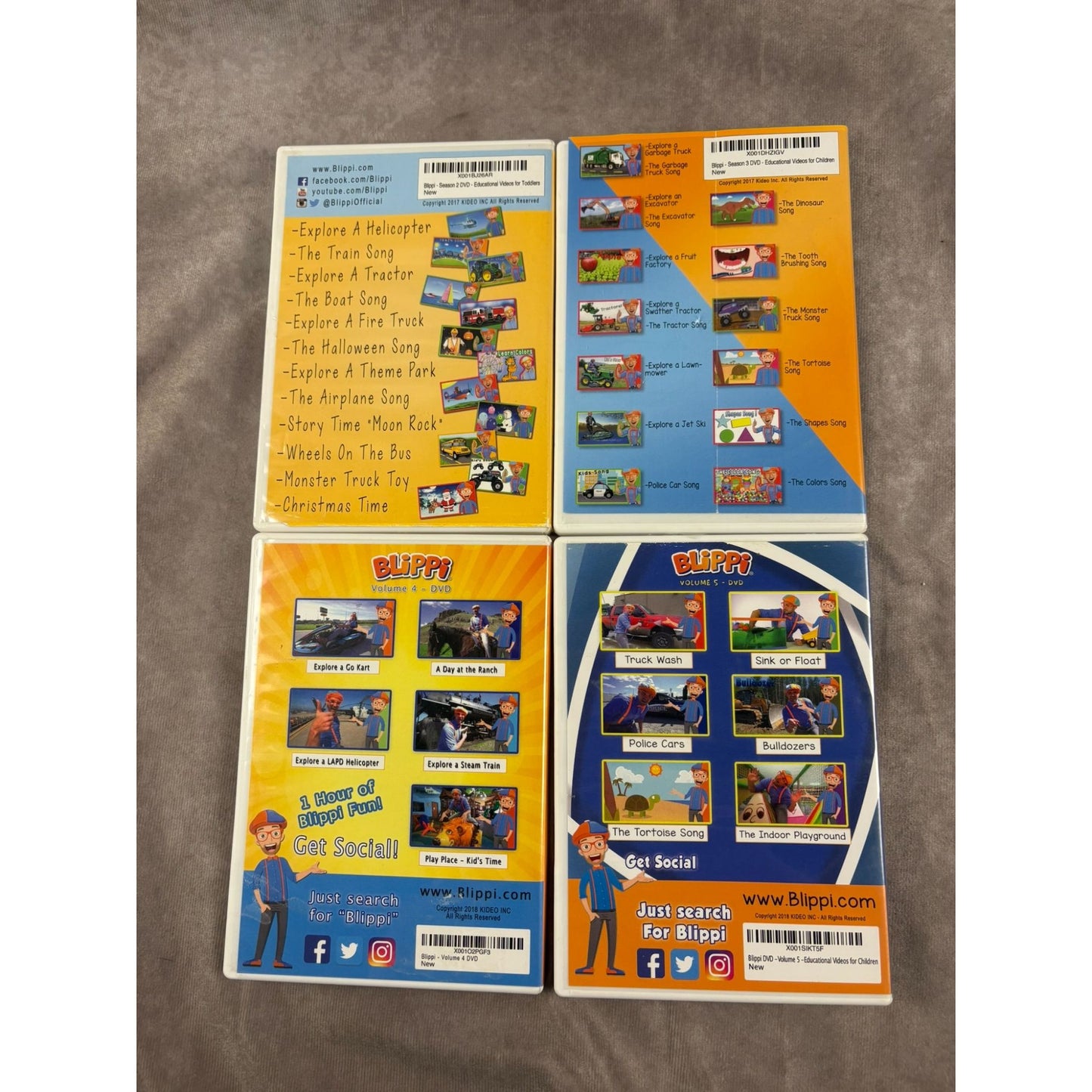 Blippi Seasons 2-5 on DVD