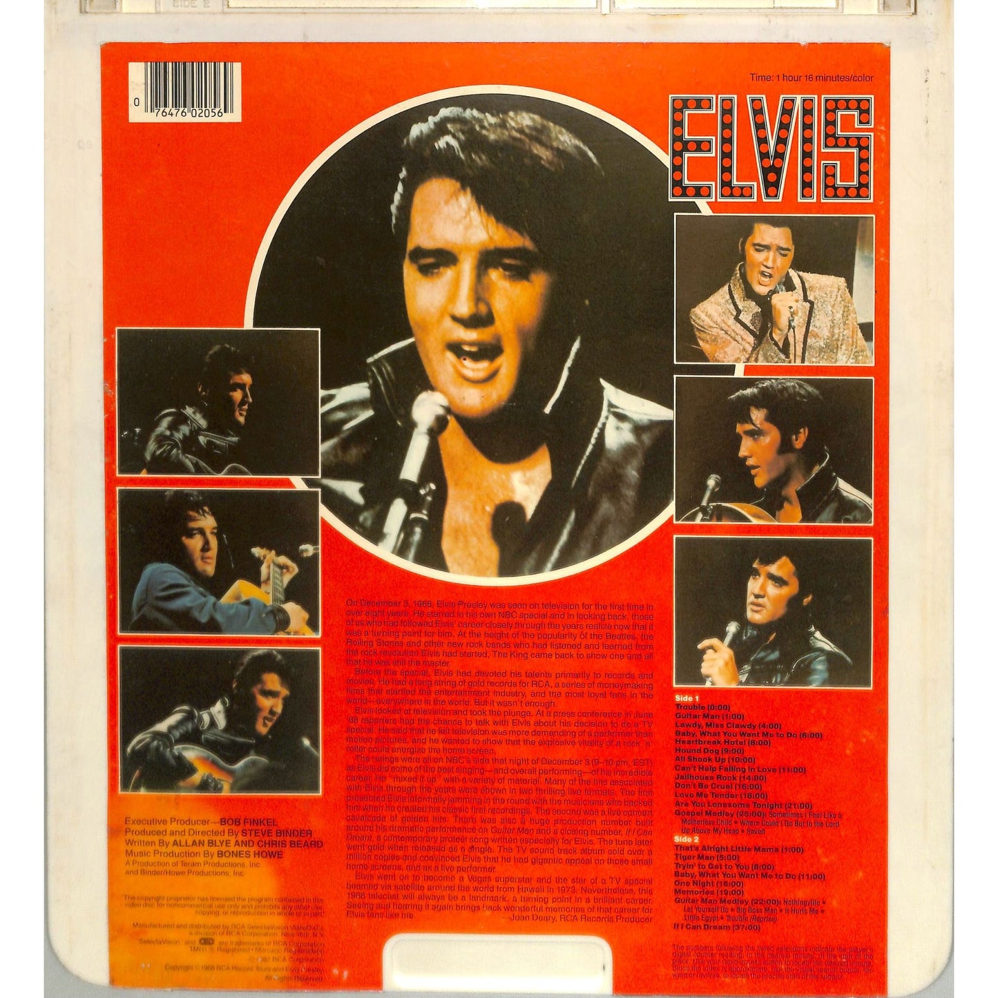 Elvis: the 1968 Comeback Special (1968) Vintage CED Videodisc