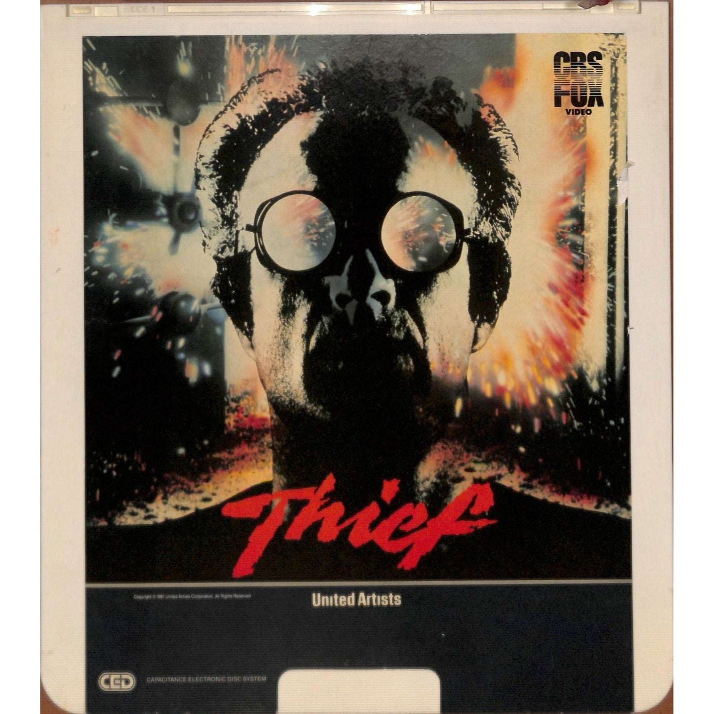 Thief (1981) Vintage CED RCA SelectaVision Videodisc TESTED WORKING