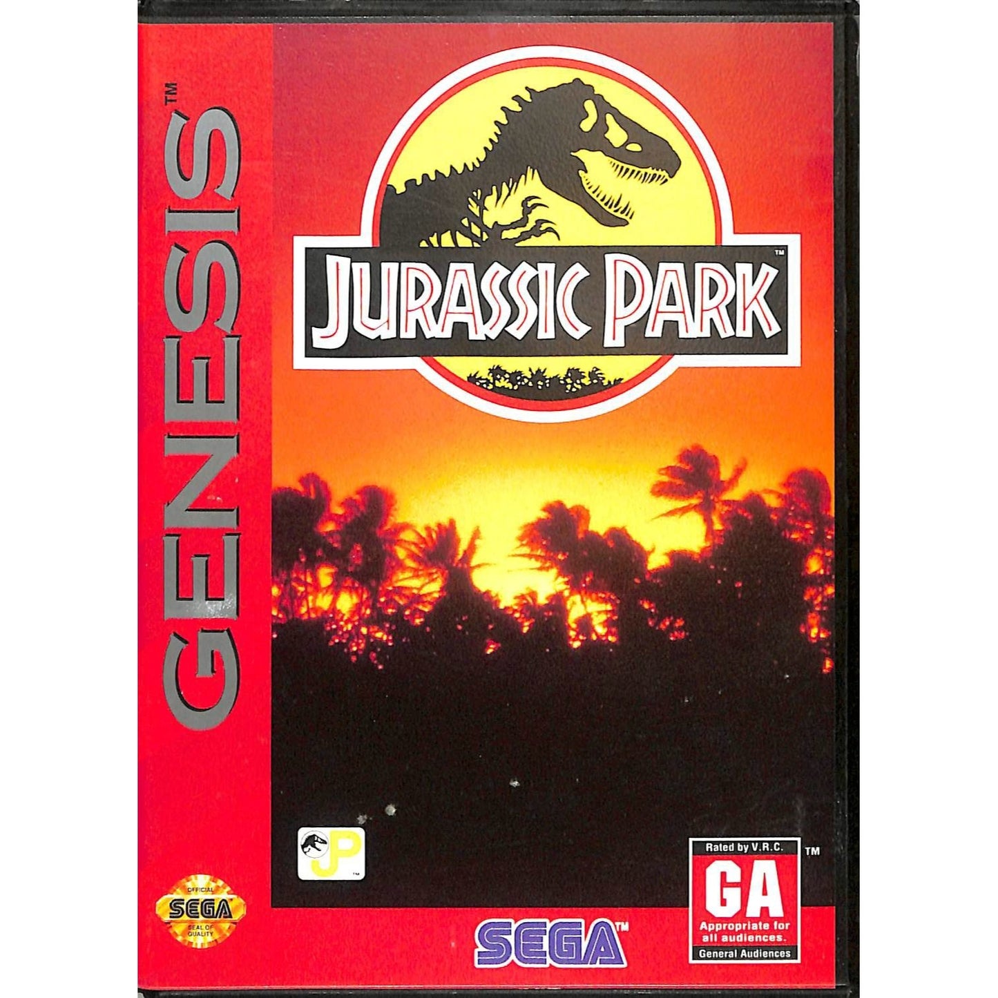 Jurassic Park (1993) Sega Genesis Cartridge in Original Case