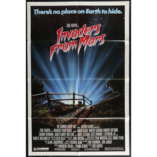 Invaders from Mars (1986) Original Movie Poster Folded 27x41