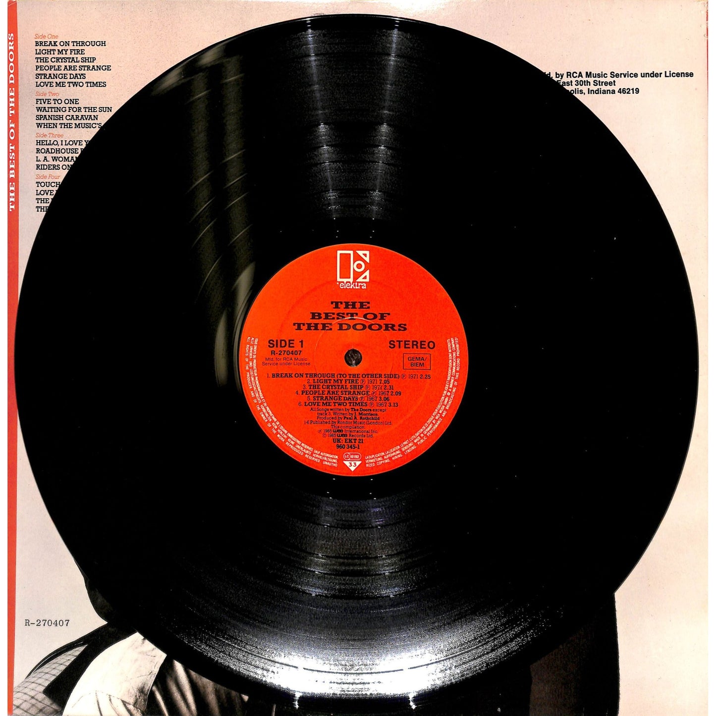 The Best of the Doors 2LP Vinyl Record 960 345-1