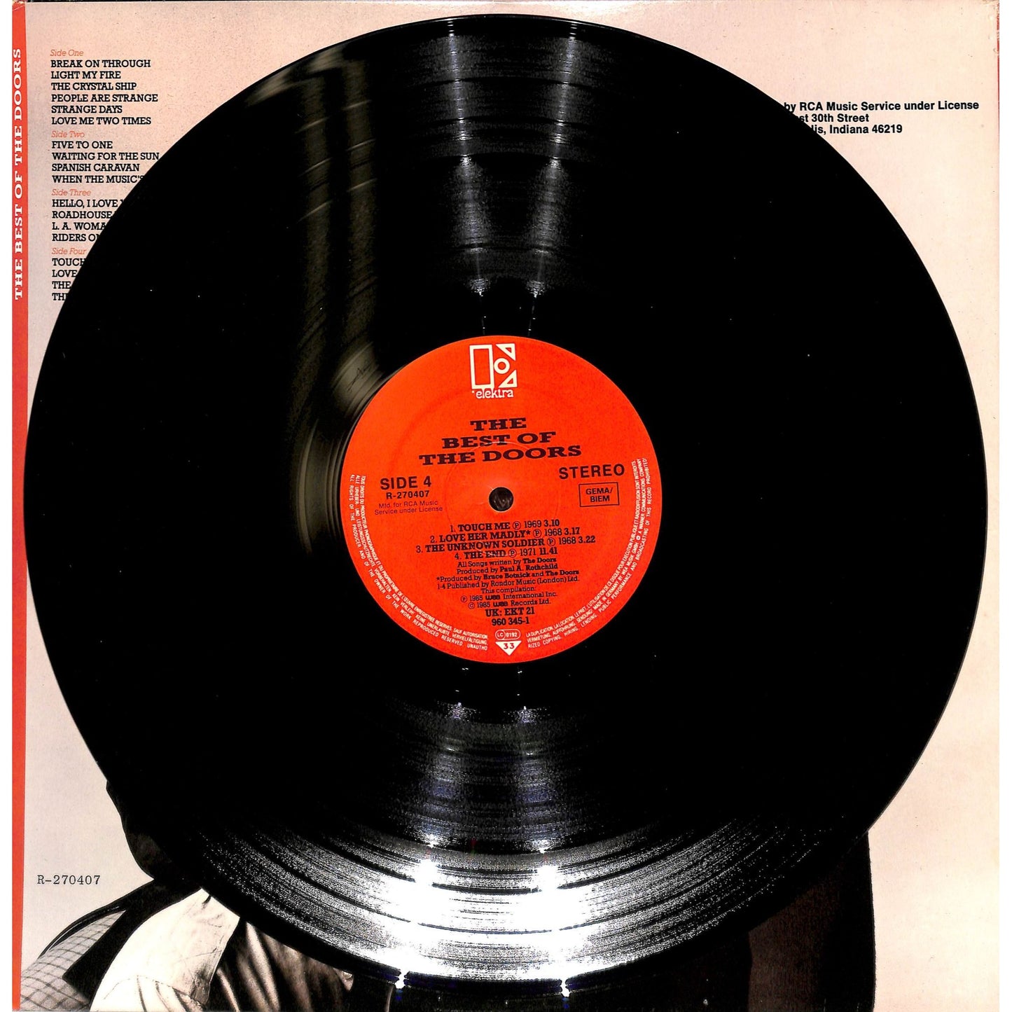 The Best of the Doors 2LP Vinyl Record 960 345-1