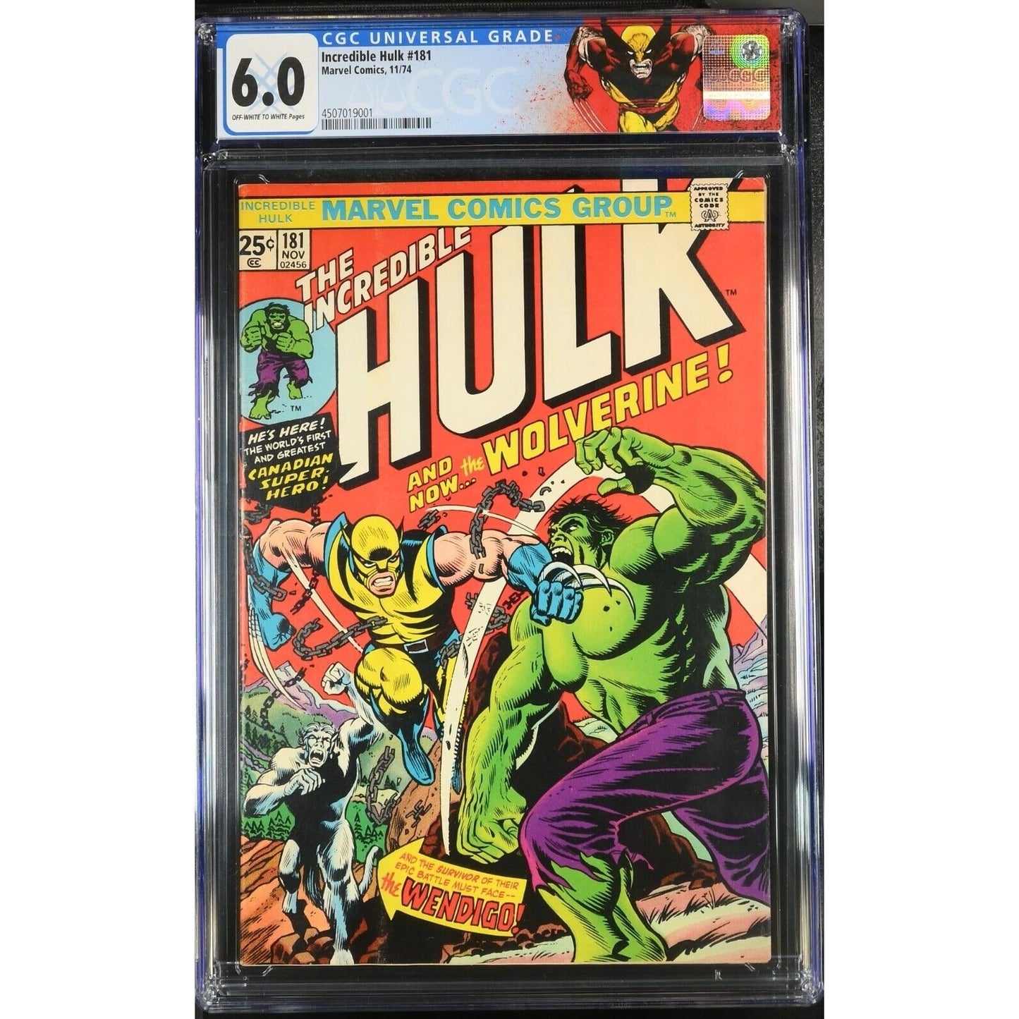 Incredible Hulk #181 (1974) CGC 6.0