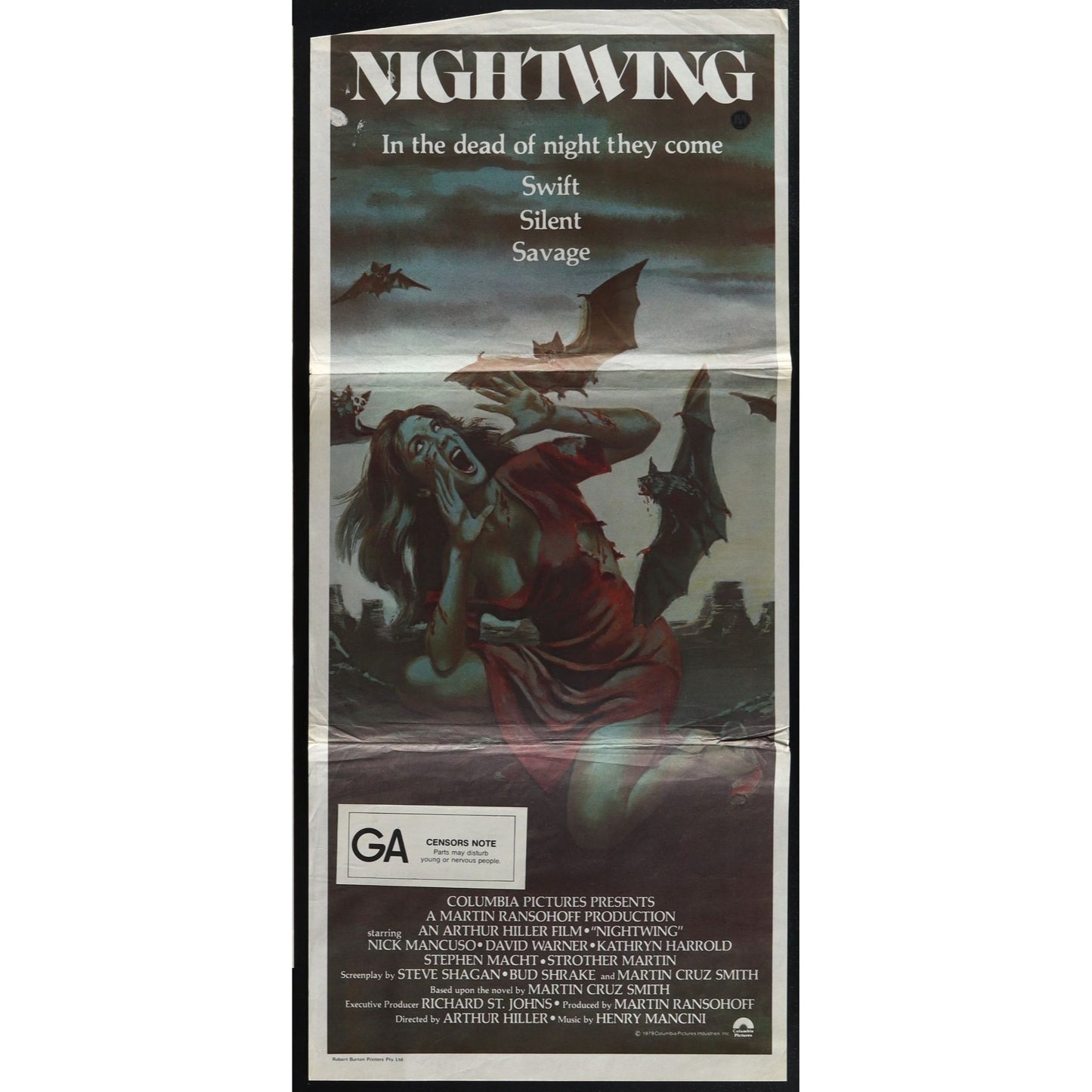 Nightwing (1979) Original Australian Daybill Movie Poster