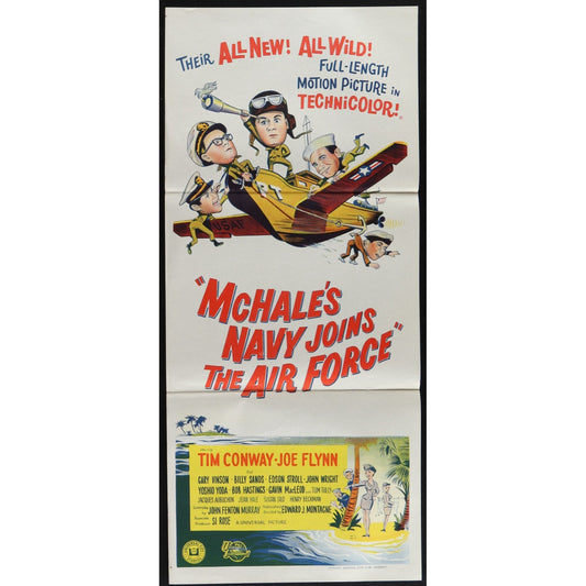 McHale's Navy Joins the Air Force (1965) Orig. Australian Daybill Movie Poster