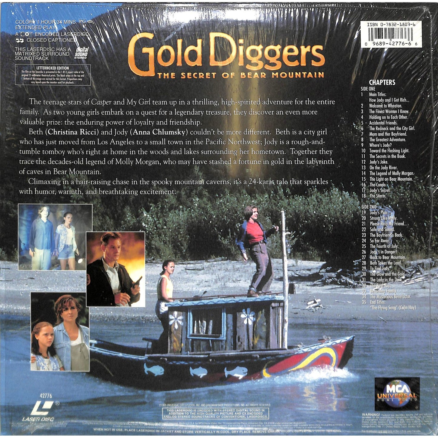 Gold Diggers: The Secret of Bear Mountain (1995) Laserdisc