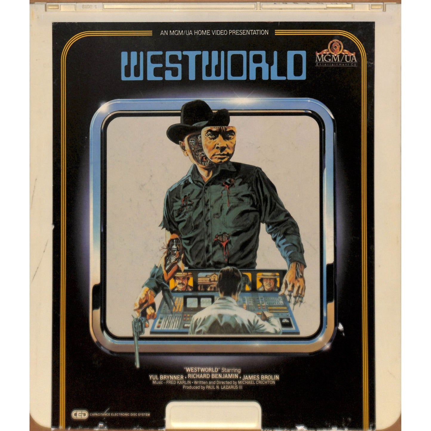 Westworld (1973) Vintage CED RCA SelectaVision Videodisc TESTEDWORKING