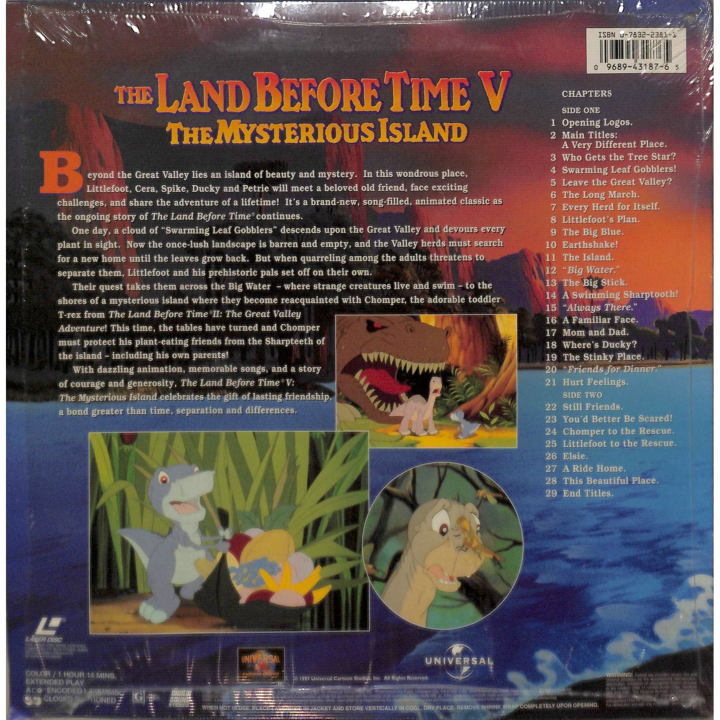 The Land Before Time V: The Mysterious Island (1997) Laserdisc Video