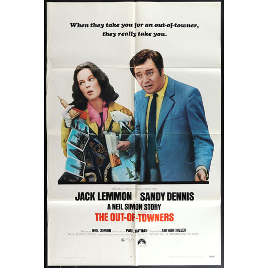 The Out-of-Towner (1970) Original Movie Poster 27x41