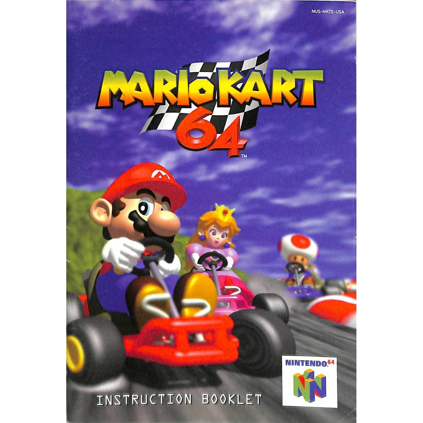 Mario Kart 64 (1996) Nintendo 64 Cartridge + Manual