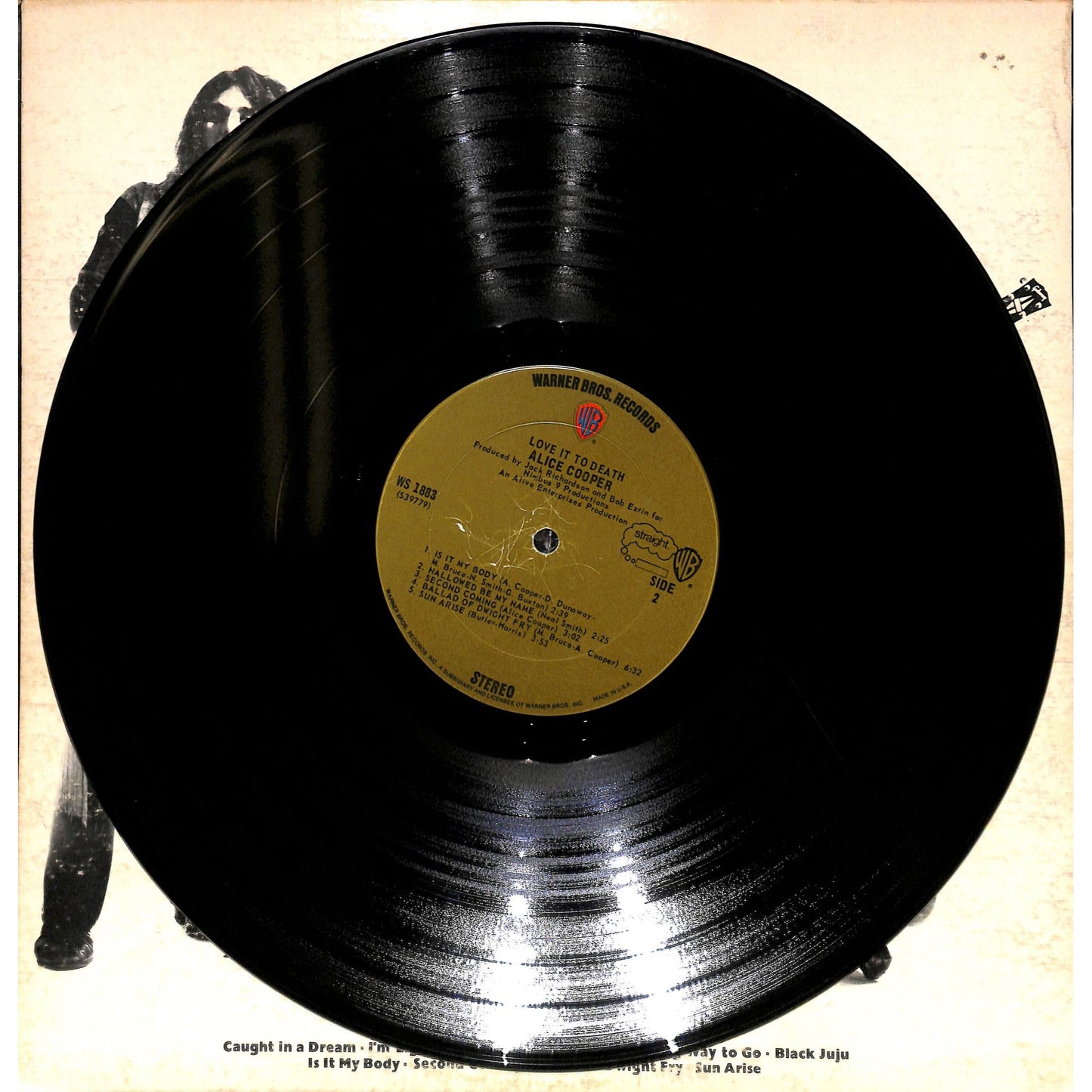 Alice Cooper - Love It To Death Vinyl Record WS 1883