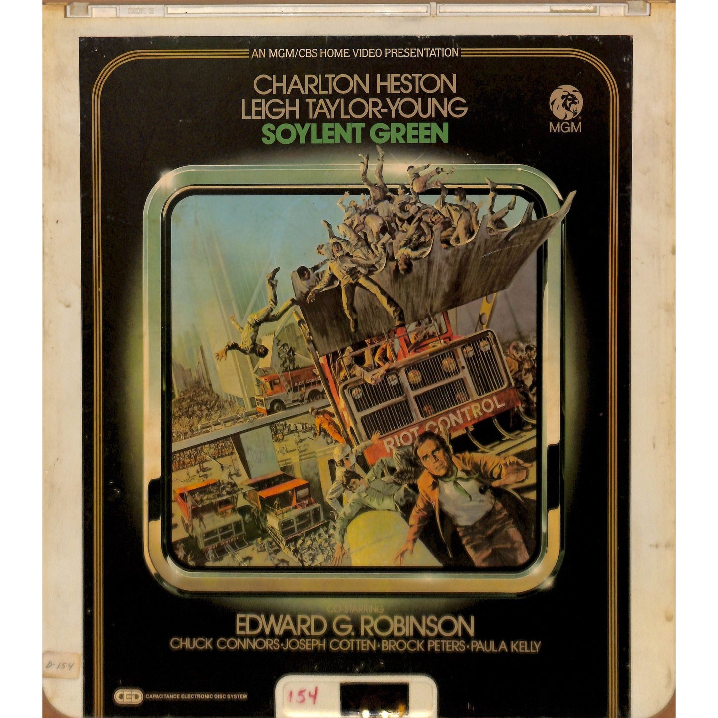 Soylent Green (1973) Vintage CED RCA SelectaVision VideoDisc TESTED WORKING