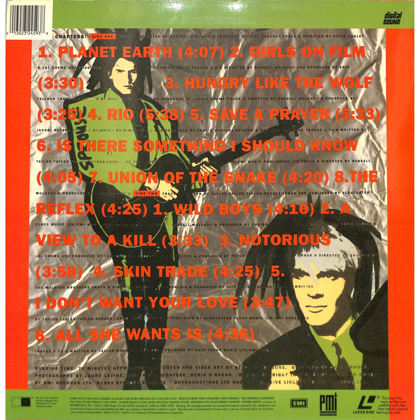 Duran Duran - Decade (1991) Laserdisc