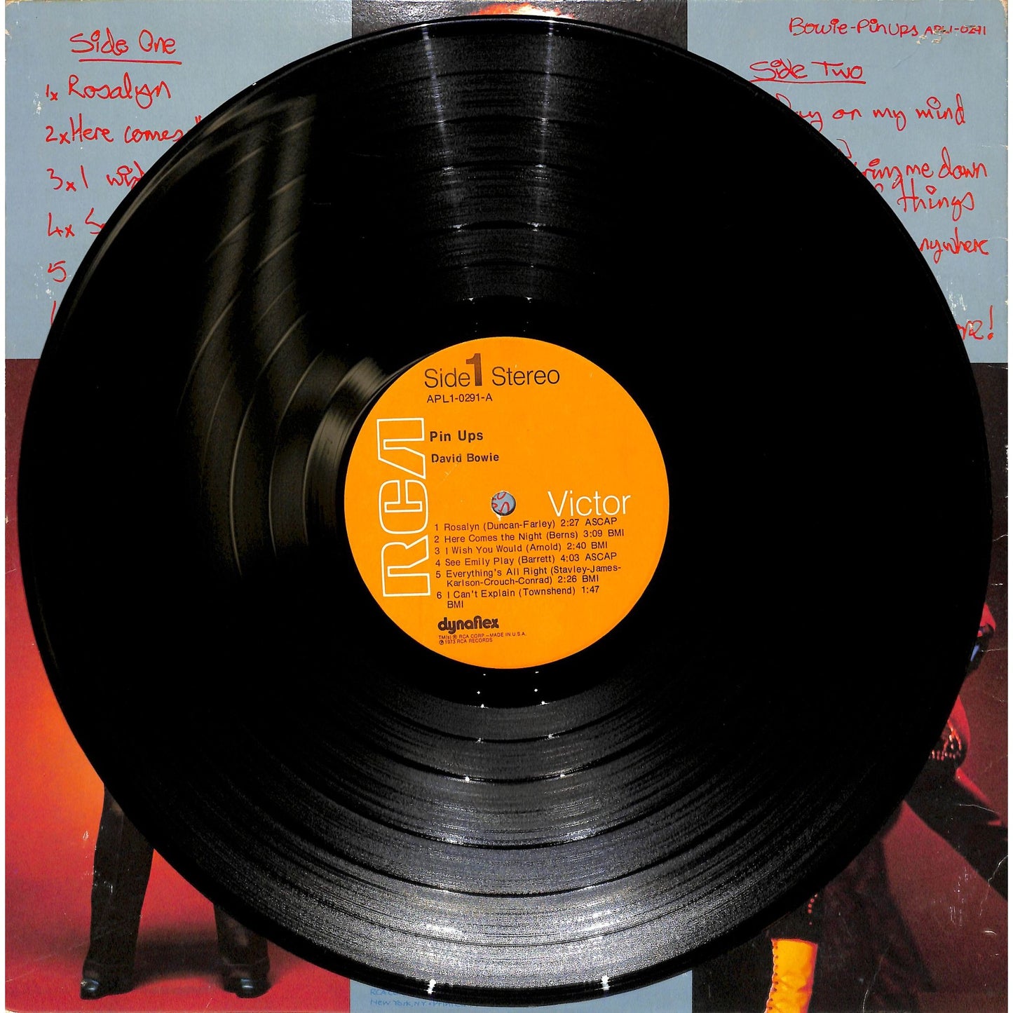 David Bowie - Pinups Vinyl Record APL1-0291